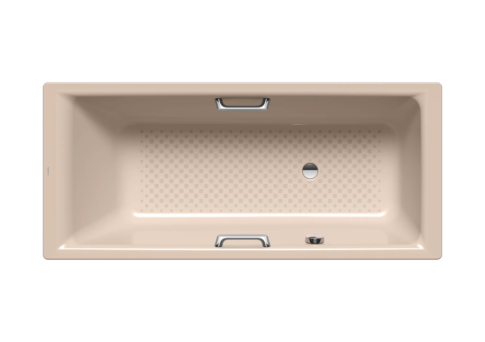 Kaldewei Badewanne „Puro“ Star rechteck 160 × 70 cm, mit Grifflochbohrungen mit seitlicher Überlaufbohrung, in bahamabeige