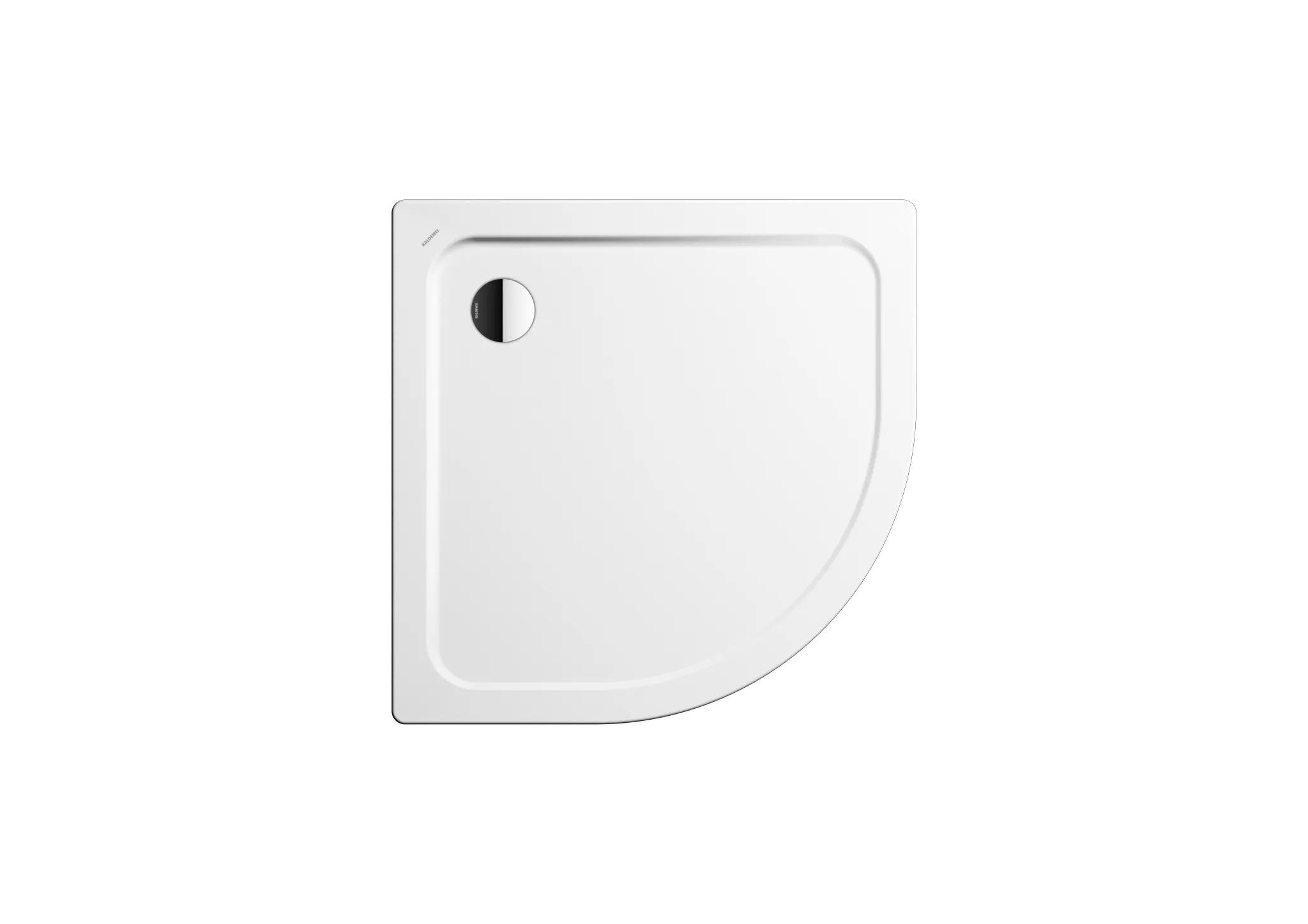 Kaldewei viertelkreis Duschwanne „Arrondo“ 90 × 90 cm in alpinweiß