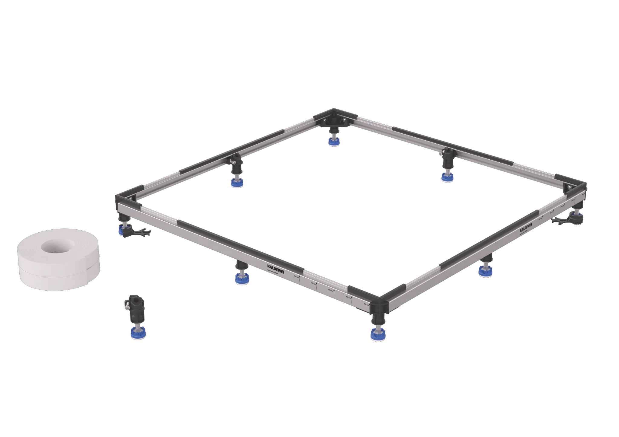 Kaldewei Montagerahmen FR 5300 FLEX PLUS für Duschwanne „Cayonoplan“, „Conoflat“, „Duschplan“, „Scona“, „Superplan“, „Superplan Plus“ 85,9 × 85,9 cm