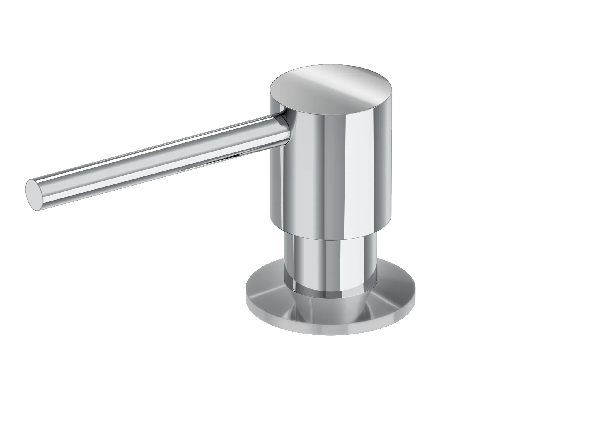 Einbau-Seifenspender, verchromt, inkl. Vorratsbehälter 500ml, Model-Nr. 3916