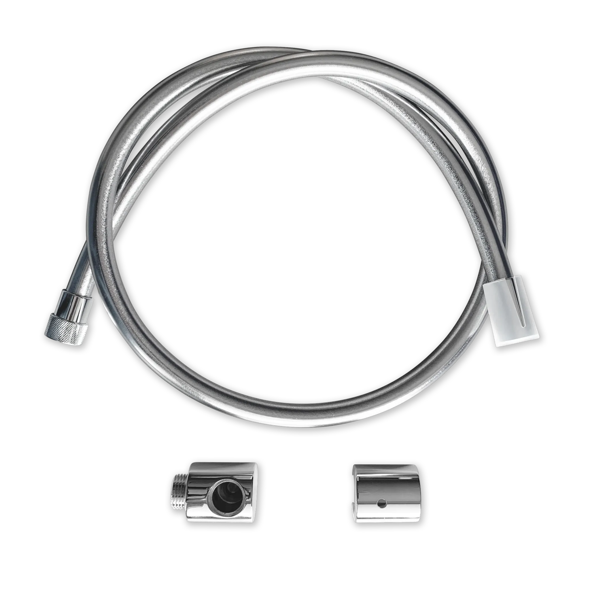 außenliegender Brauseschlauch für Wannenrand-Montage 8890 Chromoptik