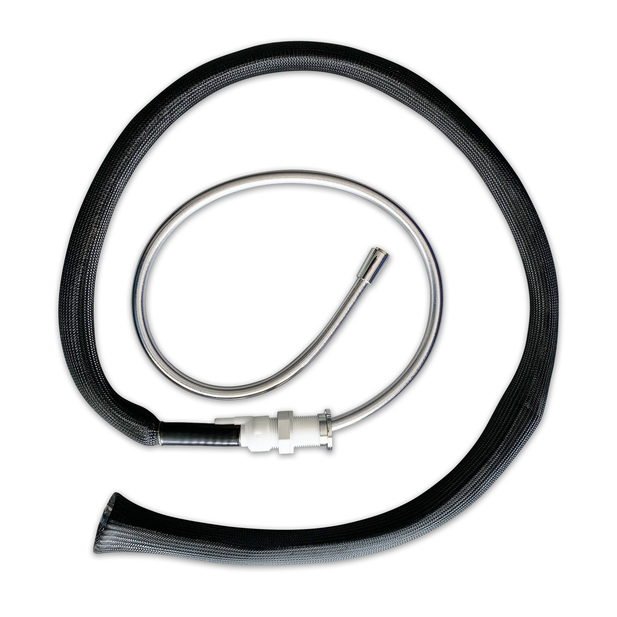 versenkbarer Brauseschlauch für Wannenrand-Montage 8880 Chromoptik