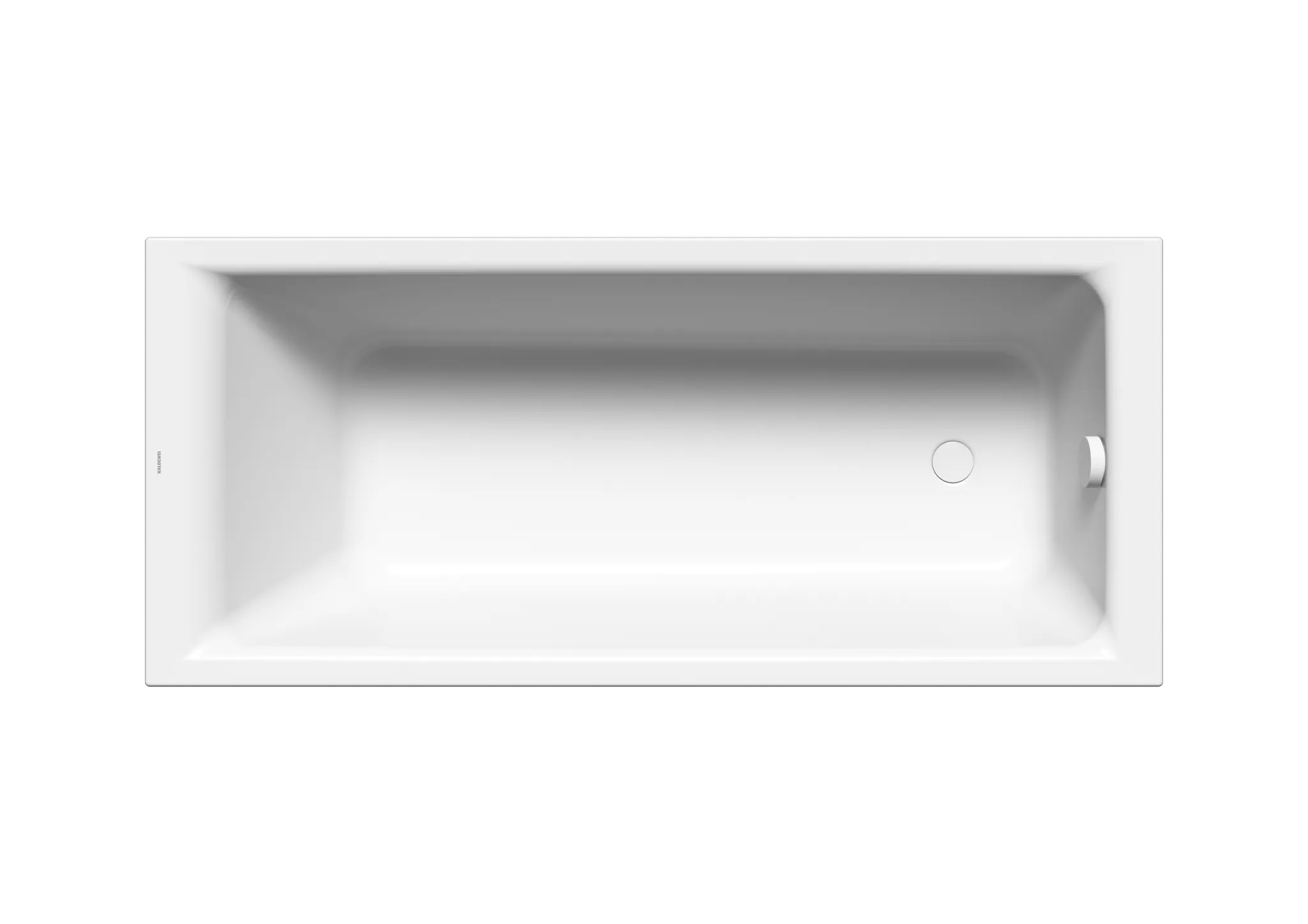 Kaldewei Badewanne „Puro“ rechteck 170 × 75 cm, ohne Grifflochbohrungen mit Überlaufbohrung, in manhattan