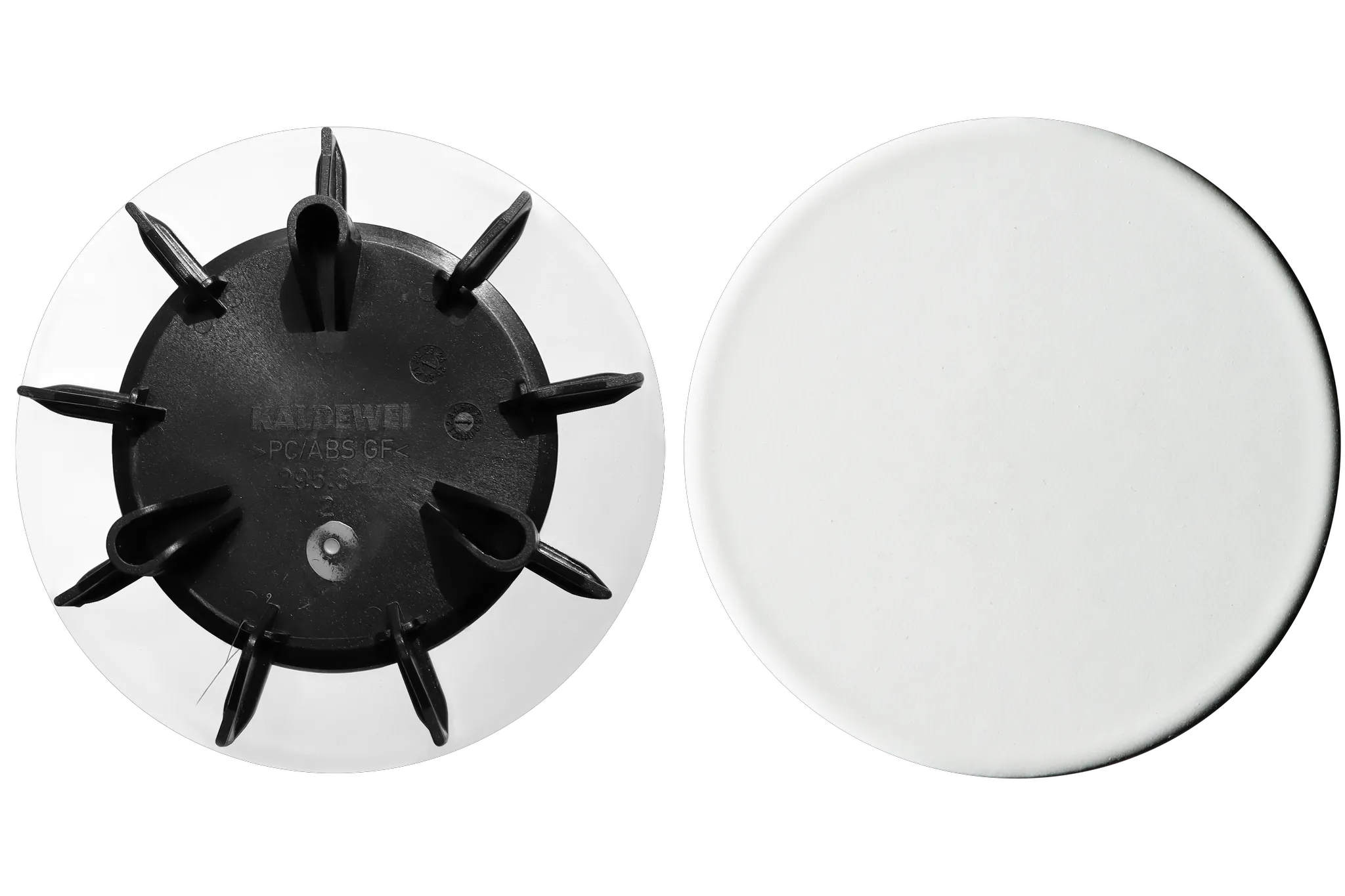 Emaillierte Ablaufabdeckung für Ablaufgarnituren „KA 90“ in alpinweiß matt mit Secure Plus