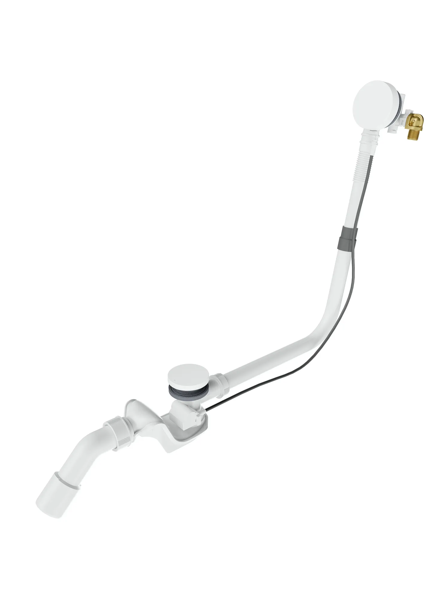 Kaldewei Ablaufgarnitur mit emaillierter Ablaufabdeckung Modell 4011 „Comfort Level Plus“ 12 cm in alpinweiß