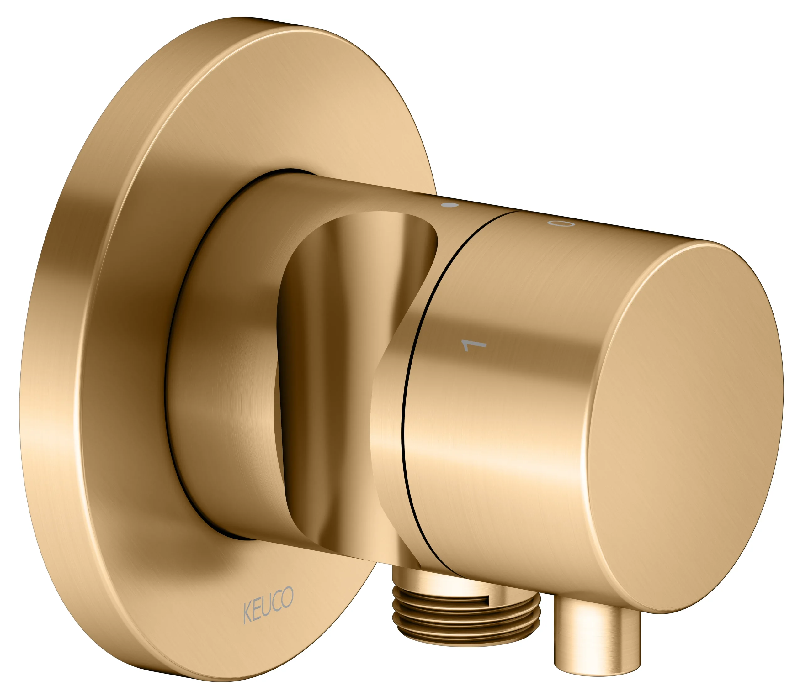 IXMO 3-Wege Ab- u. Umstellventil UP IXMO Comfort, rund Messing geb.