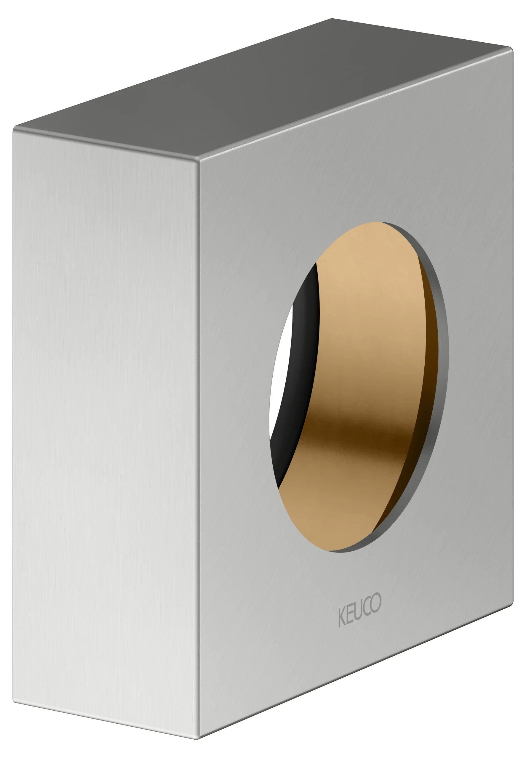 IXMO Verlängerungs-Rosette Höhe 25 mm Edelstahl-finish eckig