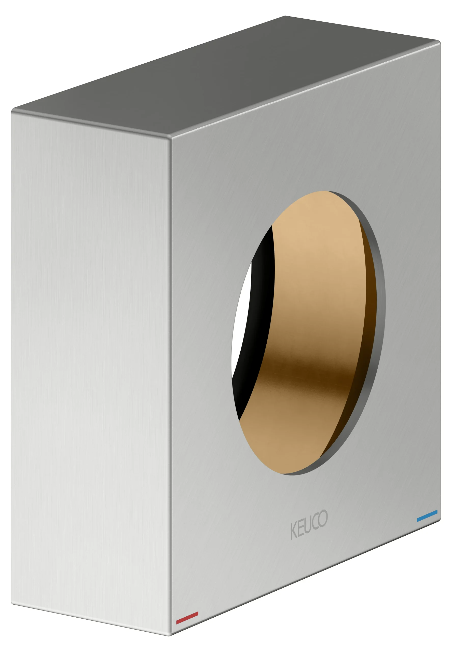 IXMO Verlängerungs-Rosette Höhe 25 mm Edelstahl-finish eck.