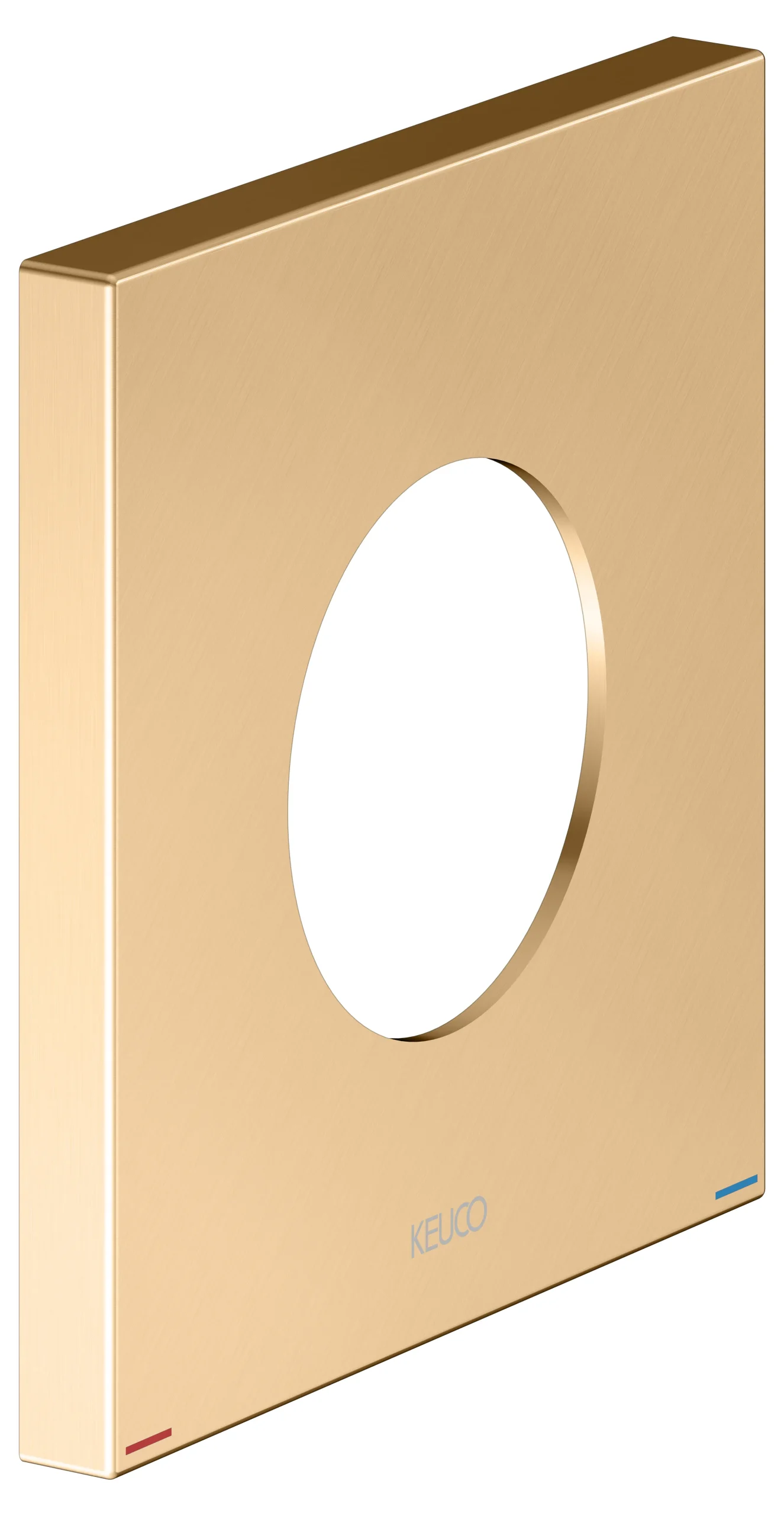 IXMO Wandrosette 105 x 105 mm Messing geb.