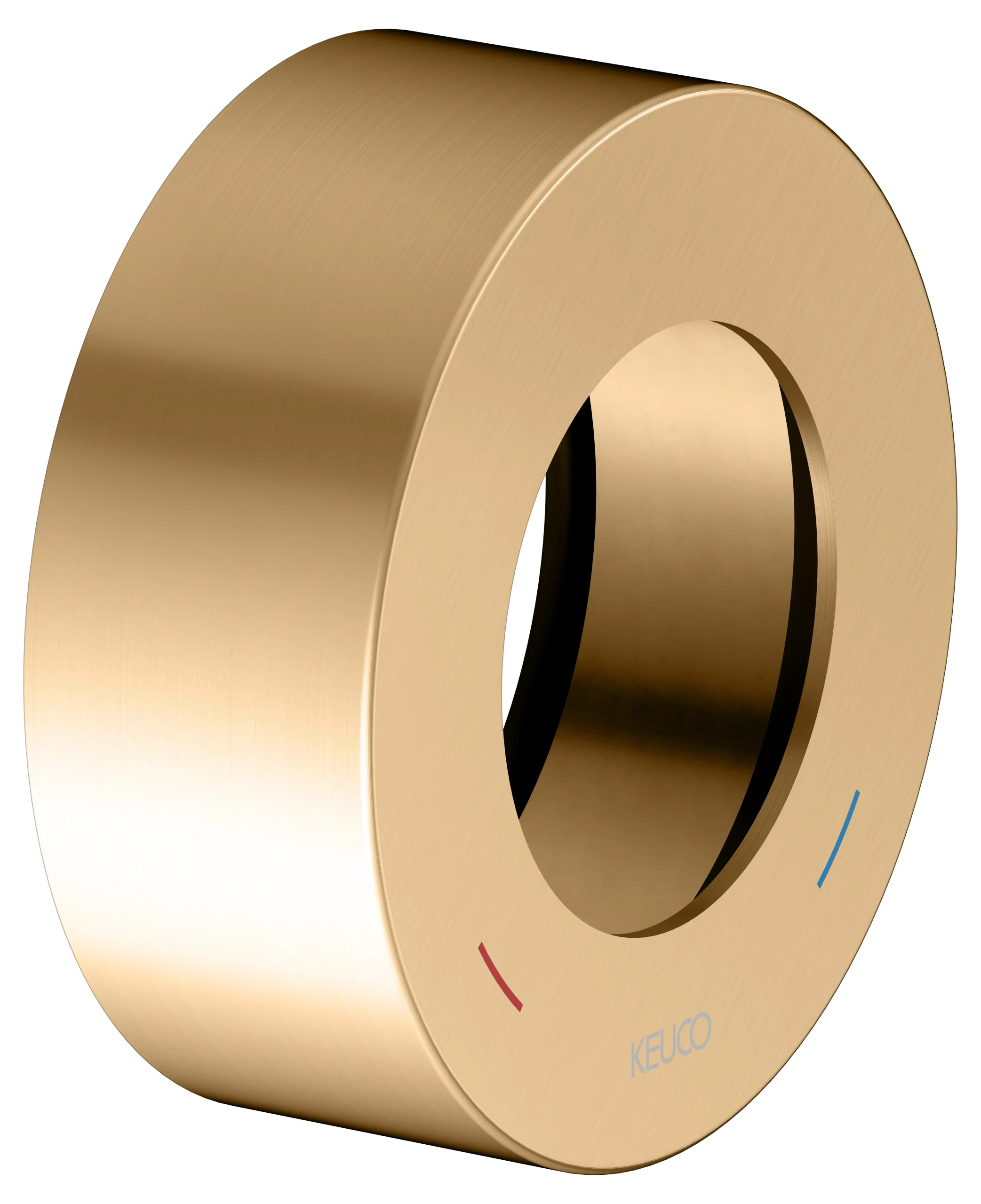 IXMO Verlängerungs-Rosette Höhe 25 mm Messing gebürs. rd.