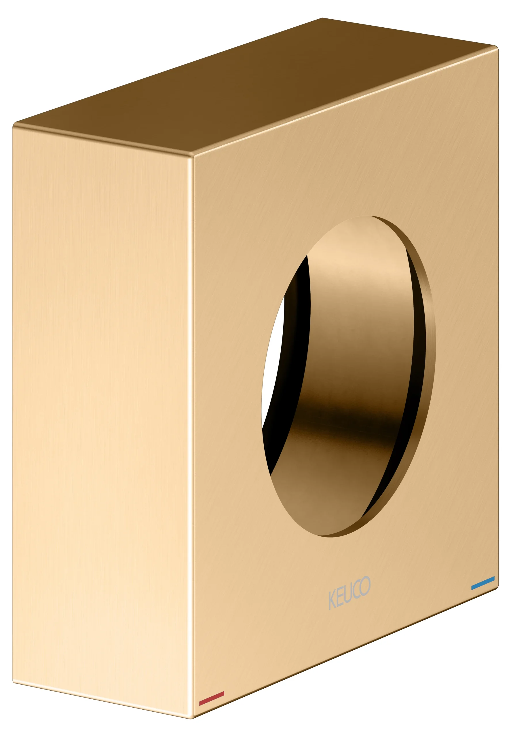 IXMO Verlängerungs-Rosette Höhe 25 mm Messing gebürs. eck.