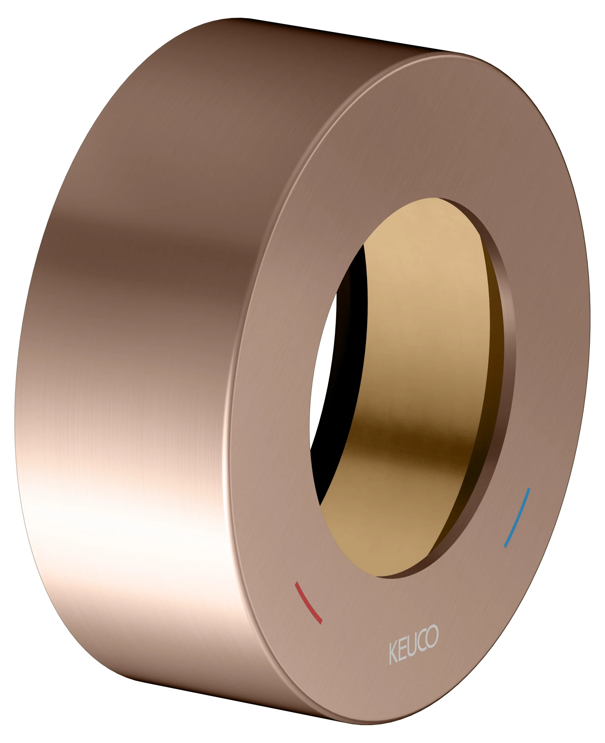 IXMO Verlängerungs-Rosette Höhe 25 mm Rotgold gebürstet rund