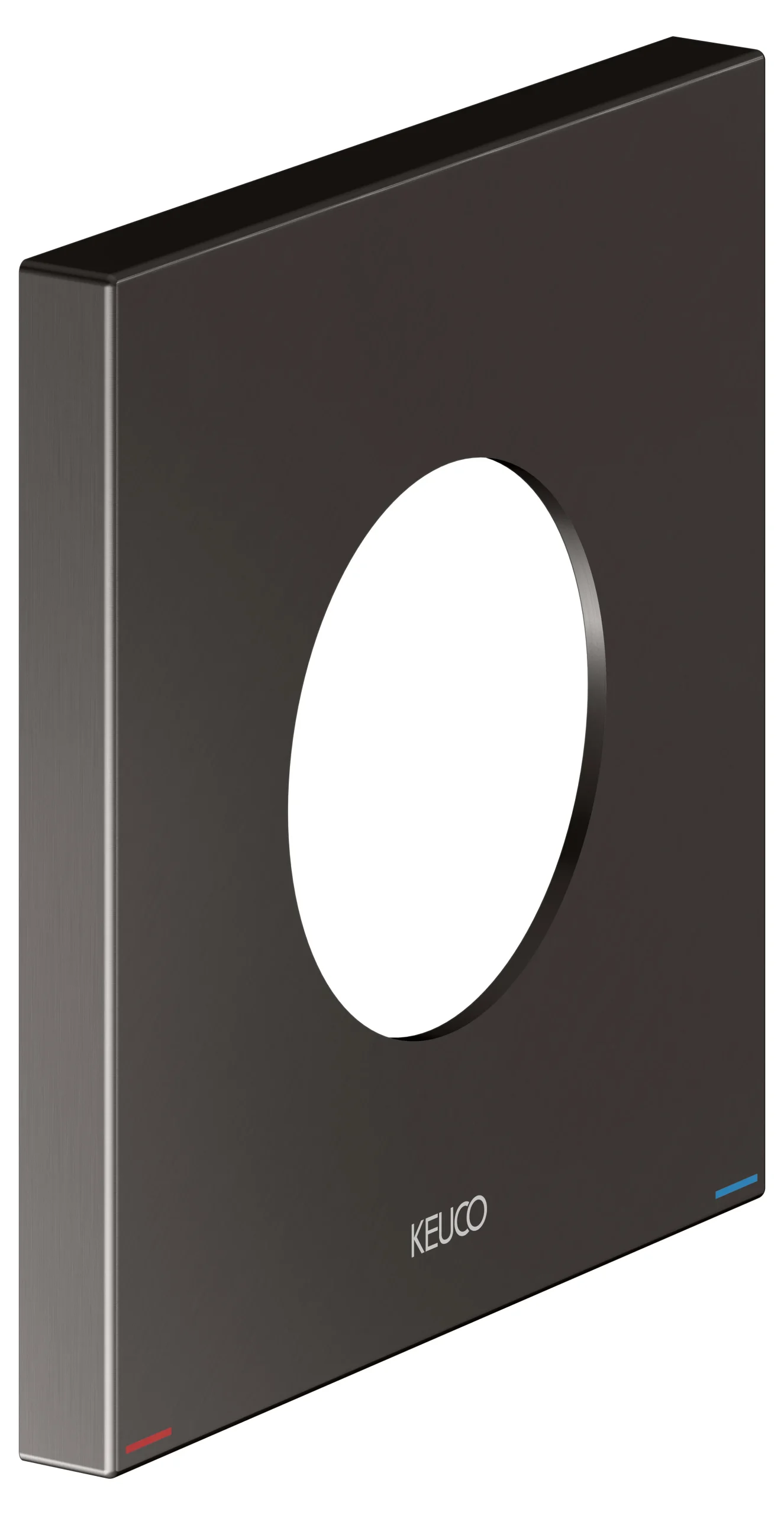 IXMO Wandrosette 105 x 105 mm Titanschwarz geb.