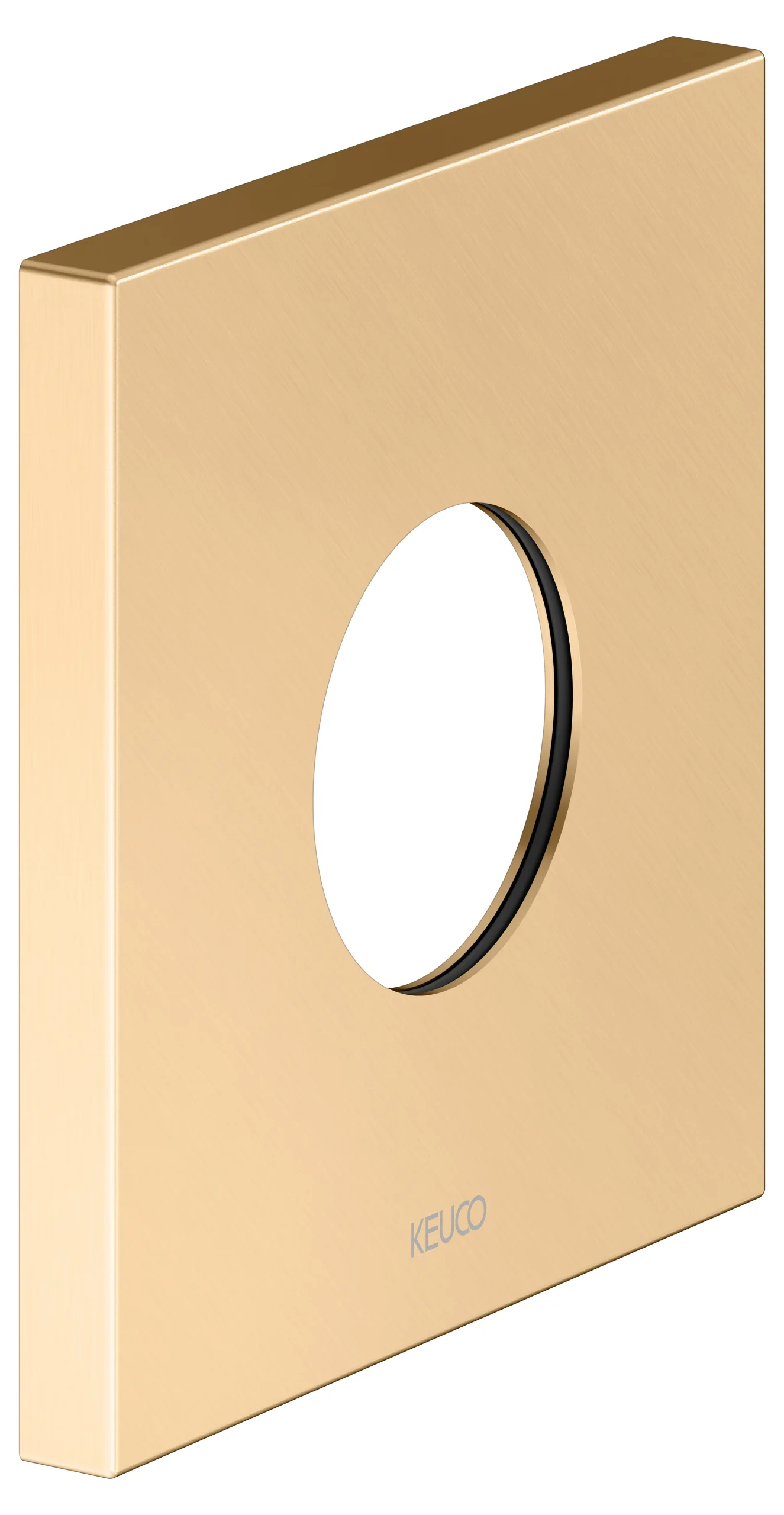 IXMO Wandrosette 105 x 105 mm Messing gebürs.