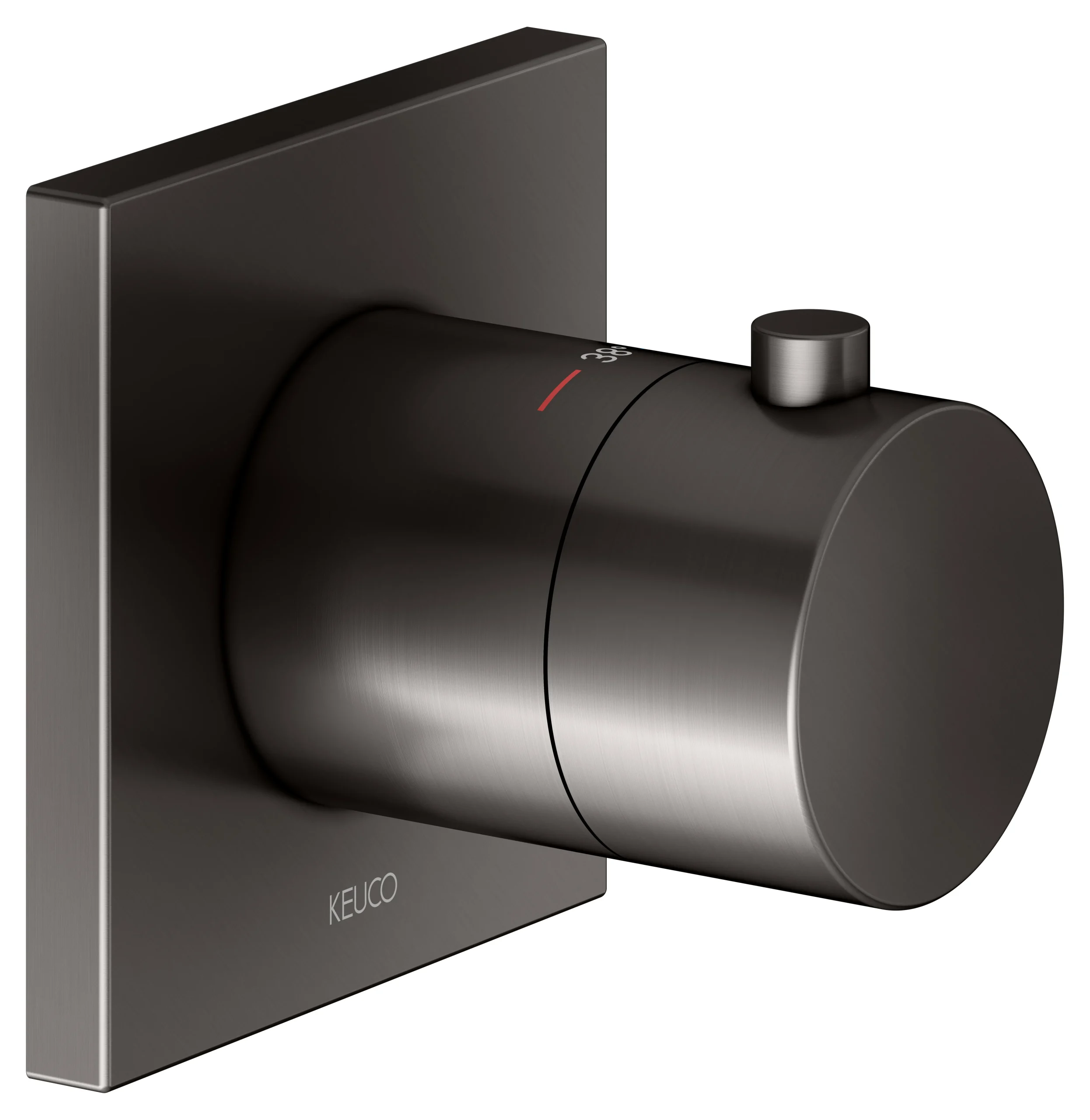 IXMO Thermostatarmatur UP DN15 Titanschwarz gebürstet