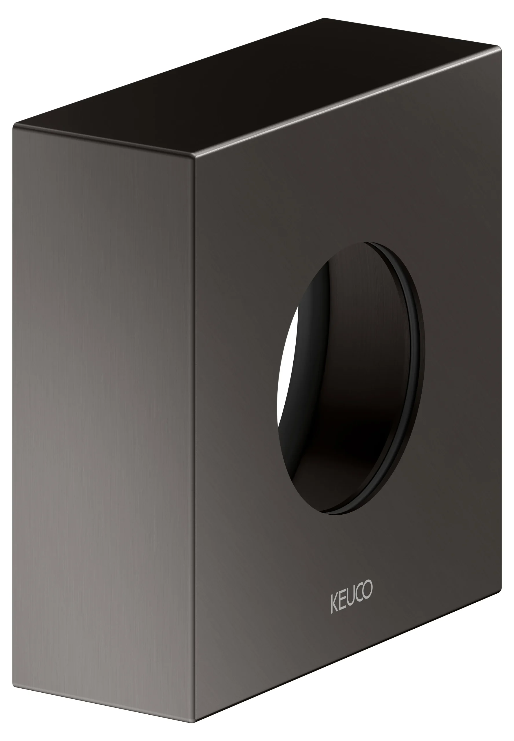 IXMO Verlängerungs-Rosette Höhe 25 mm Titanschwarz gebürstet eck.