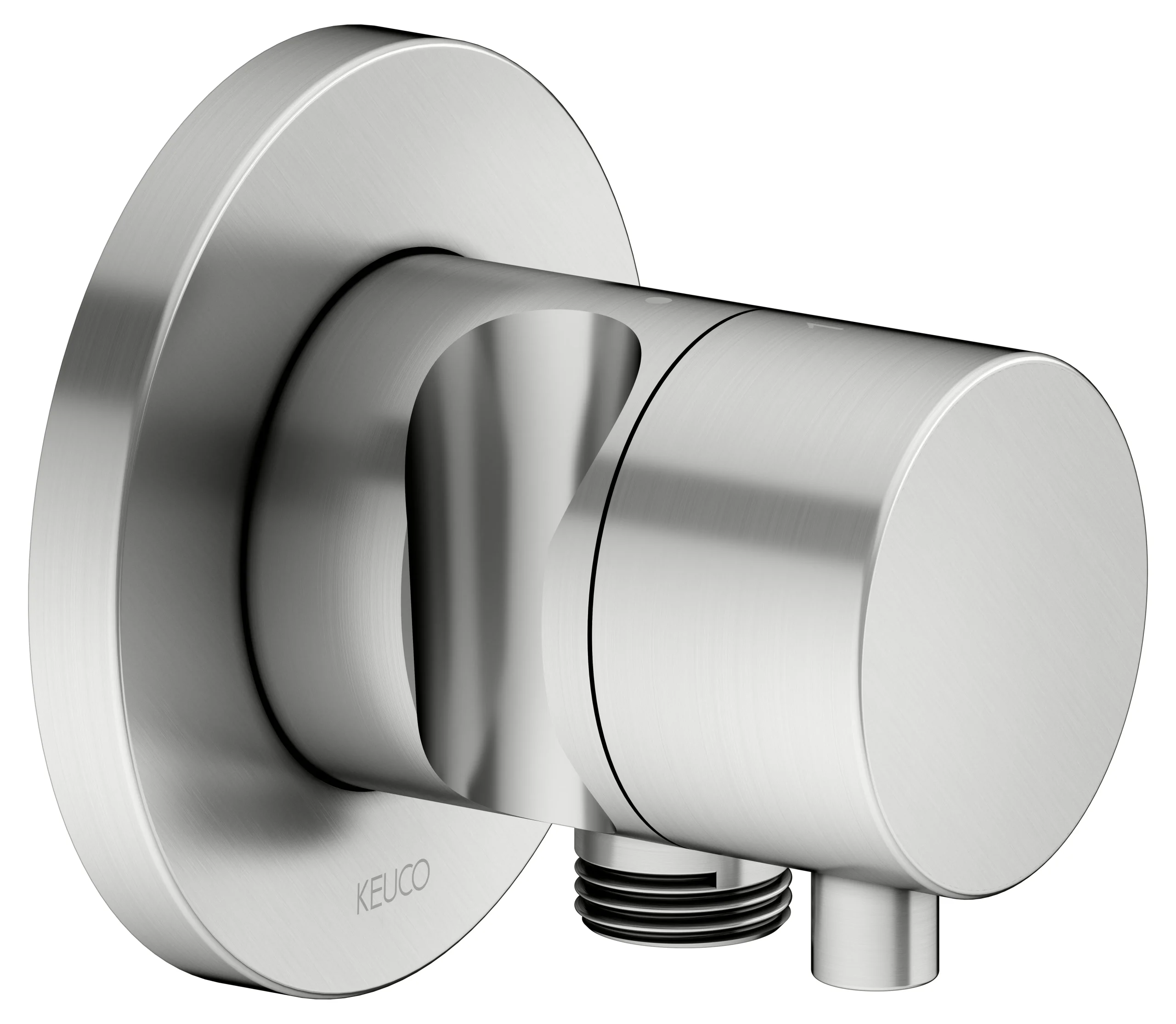 IXMO 2-Wege Umstellventil UP DN15 IXMO Comfort, rund Edelstahl-finish