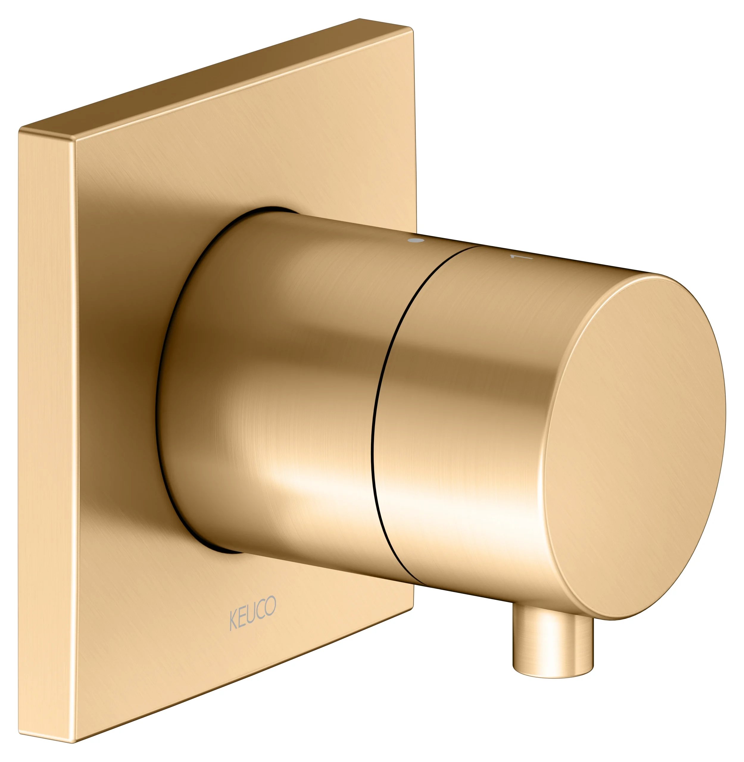 IXMO 2-Wege Umstellventil UP DN15 Messing gebürstet