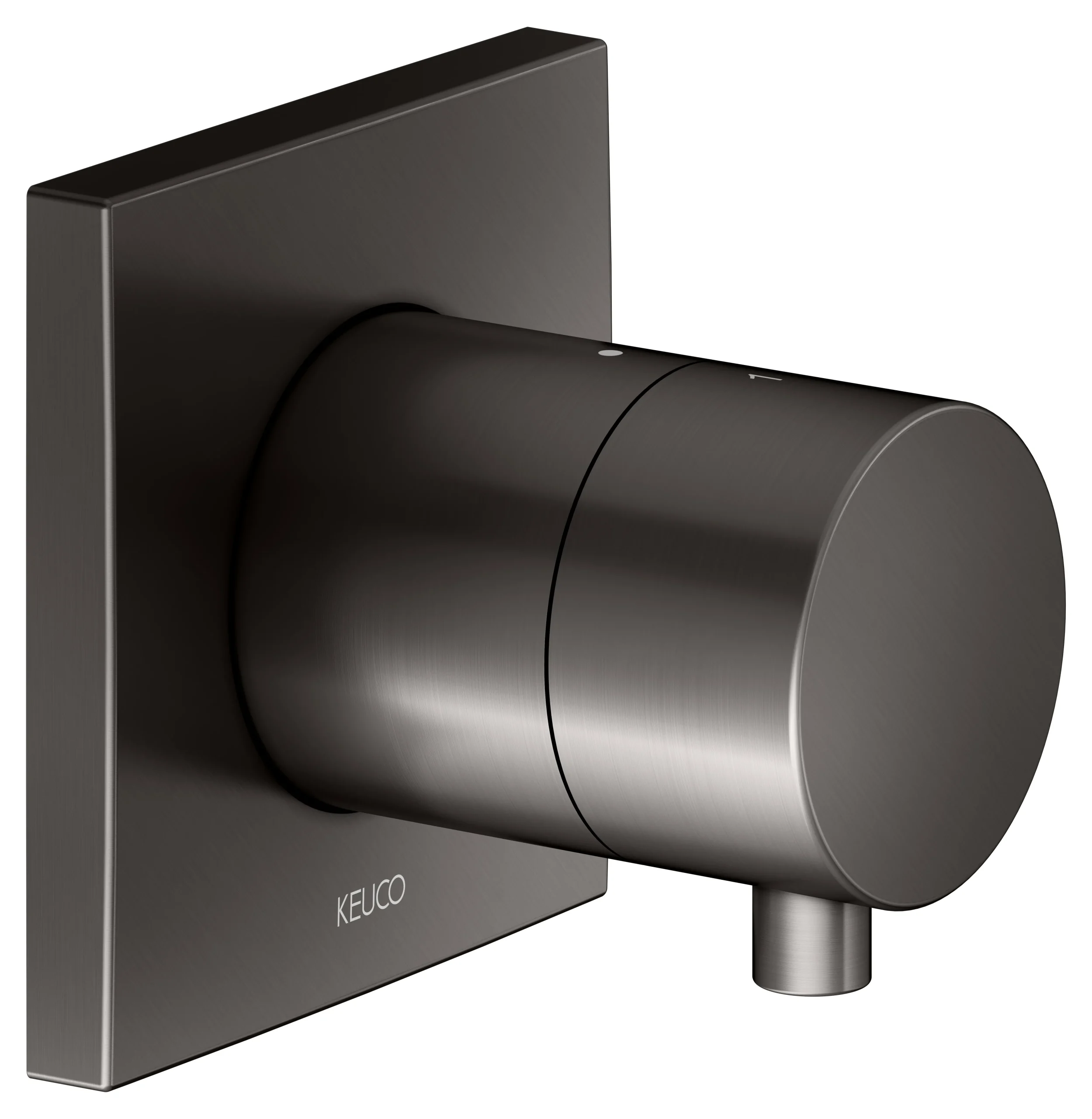 IXMO 2-Wege Umstellventil UP DN15 Titanschwarz gebürstet