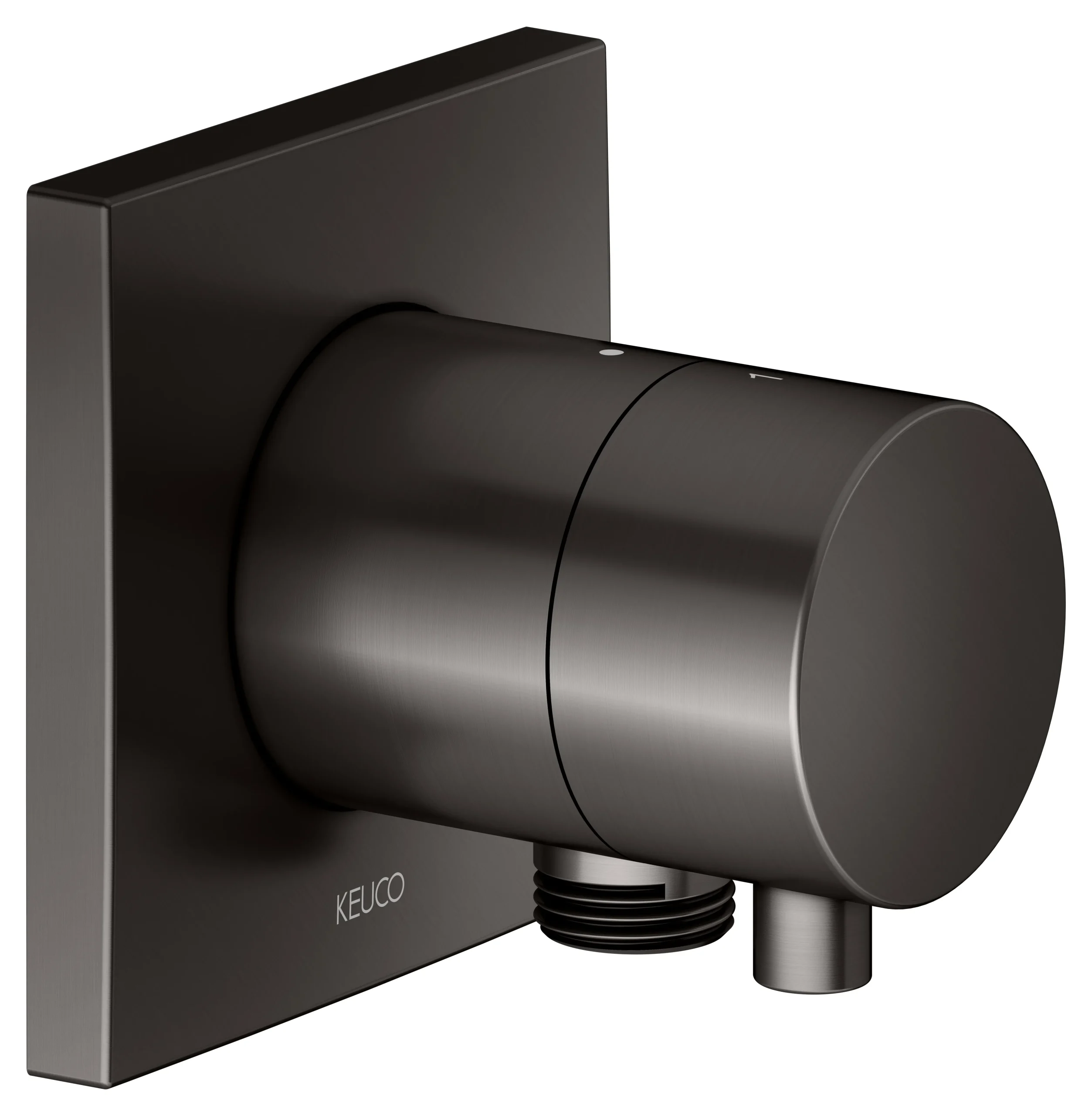 IXMO 2-Wege Umstellventil UP DN15 IXMO Comfort, eckig Titanschwarz geb.