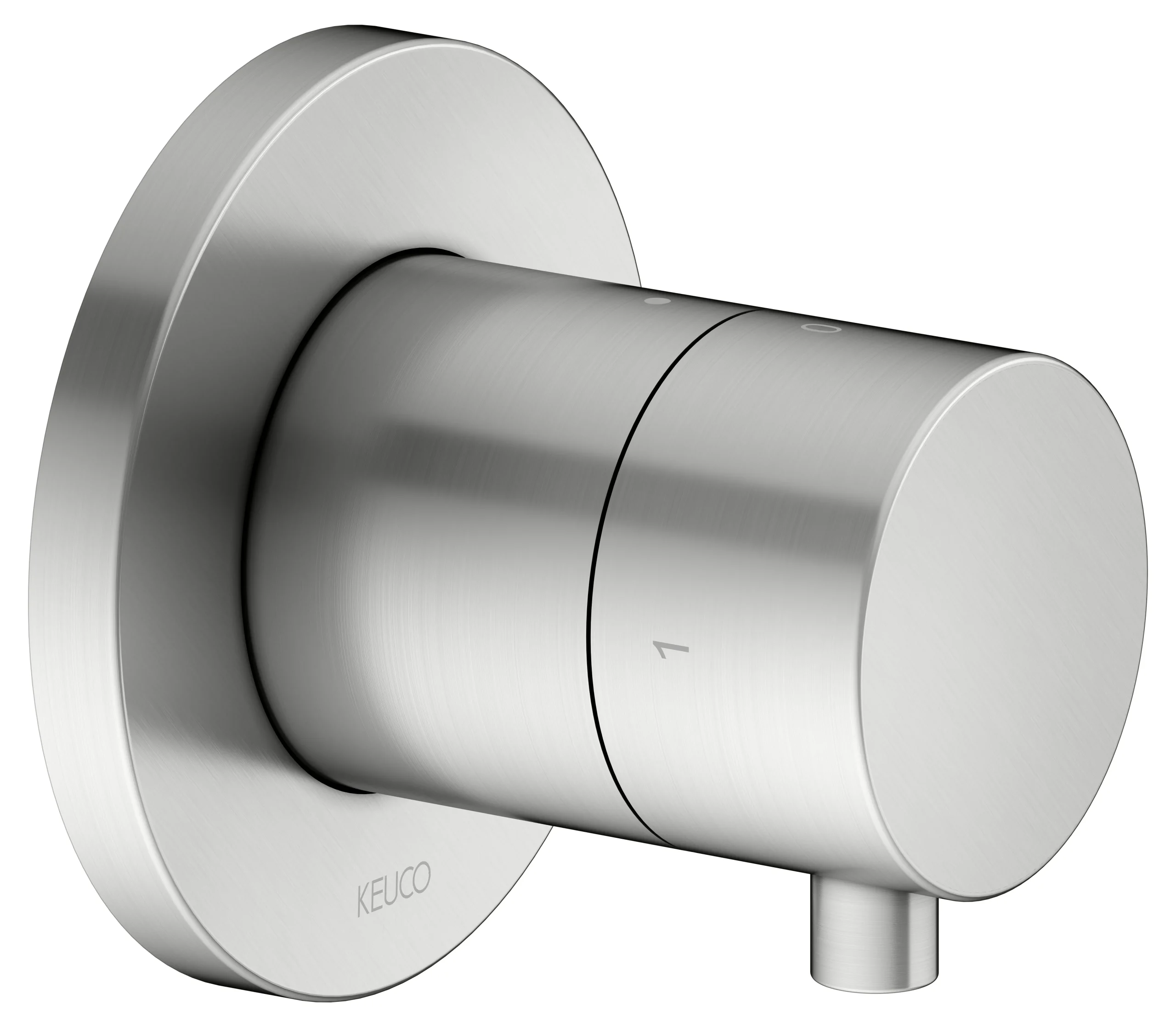 IXMO 2-Wege Ab- u. Umstellventil UP Edelstahl-fin.