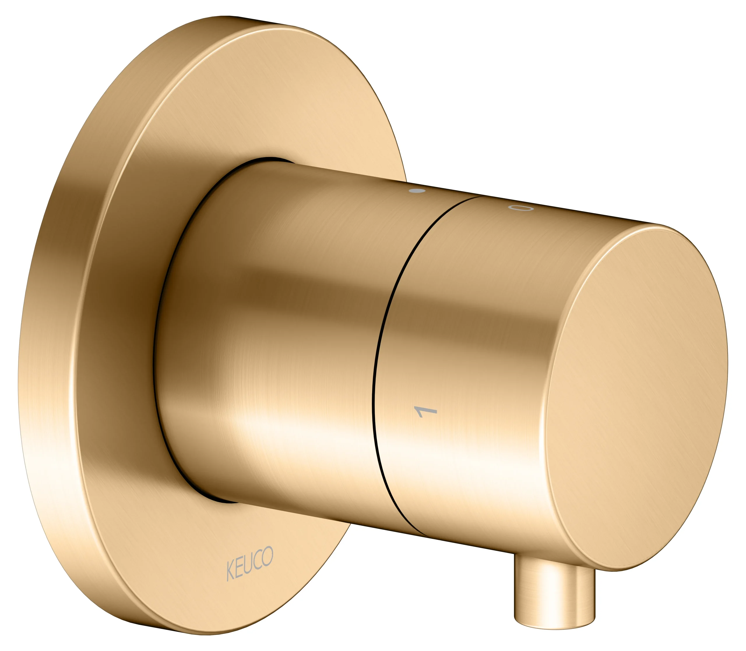 IXMO 2-Wege Ab- u. Umstellventil UP Messing geb.