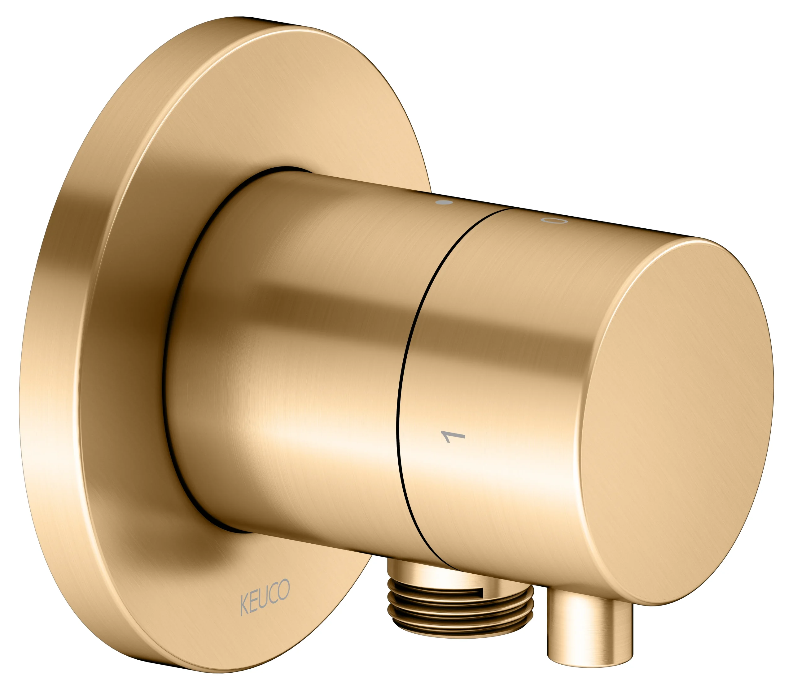 IXMO 2-Wege Ab- u. Umstellventil UP IXMO Comfort, rund Messing geb.