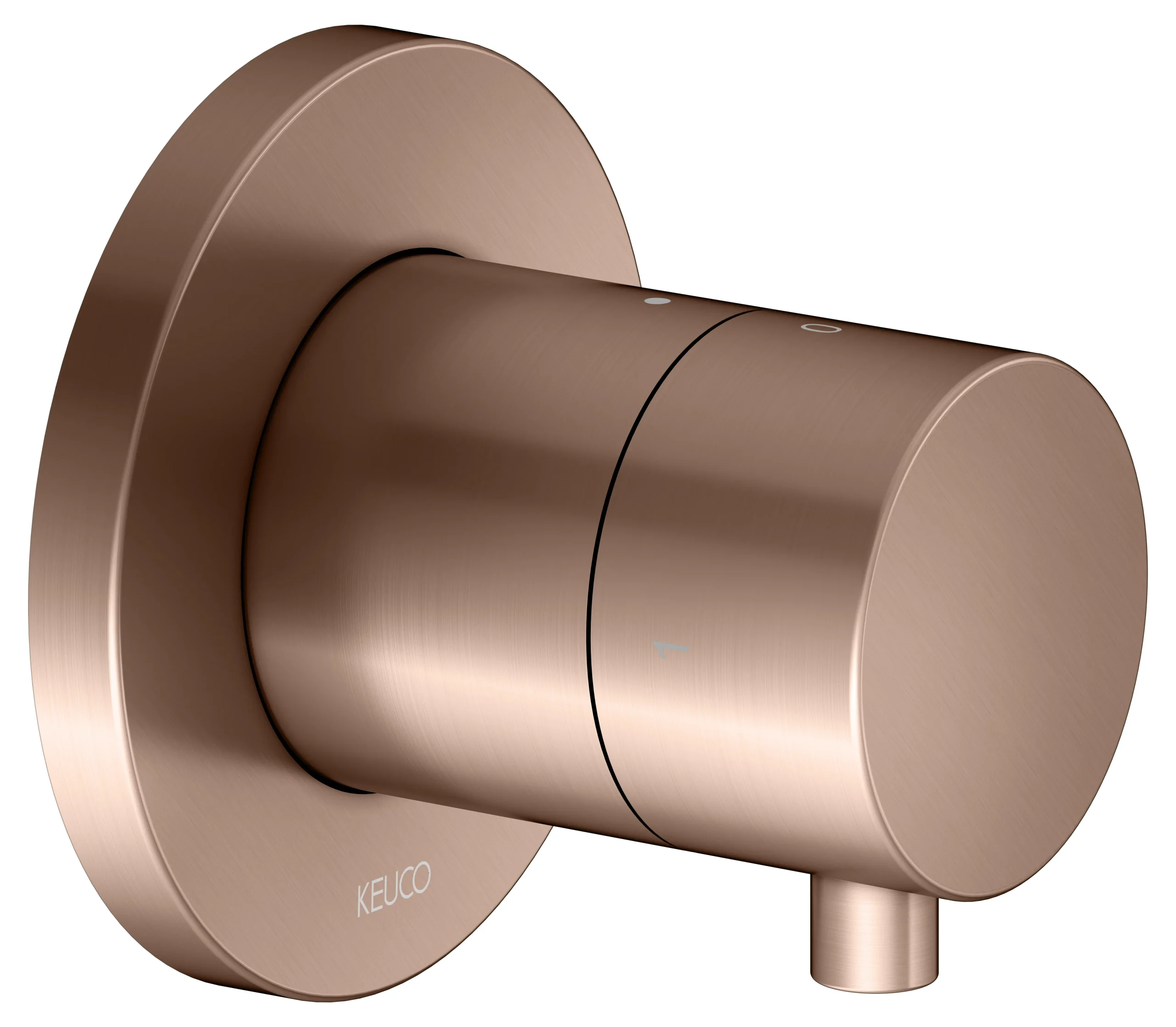 IXMO 2-Wege Ab- u. Umstellventil UP Rotgold geb.