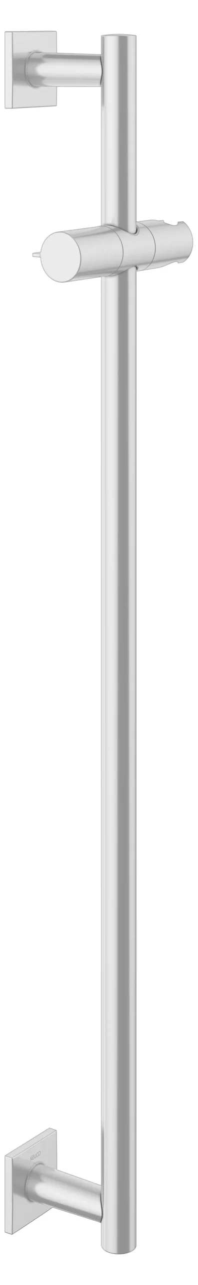 IXMO Brausestange eckig mit Brauseschieber 855 mm Aluminium-finish