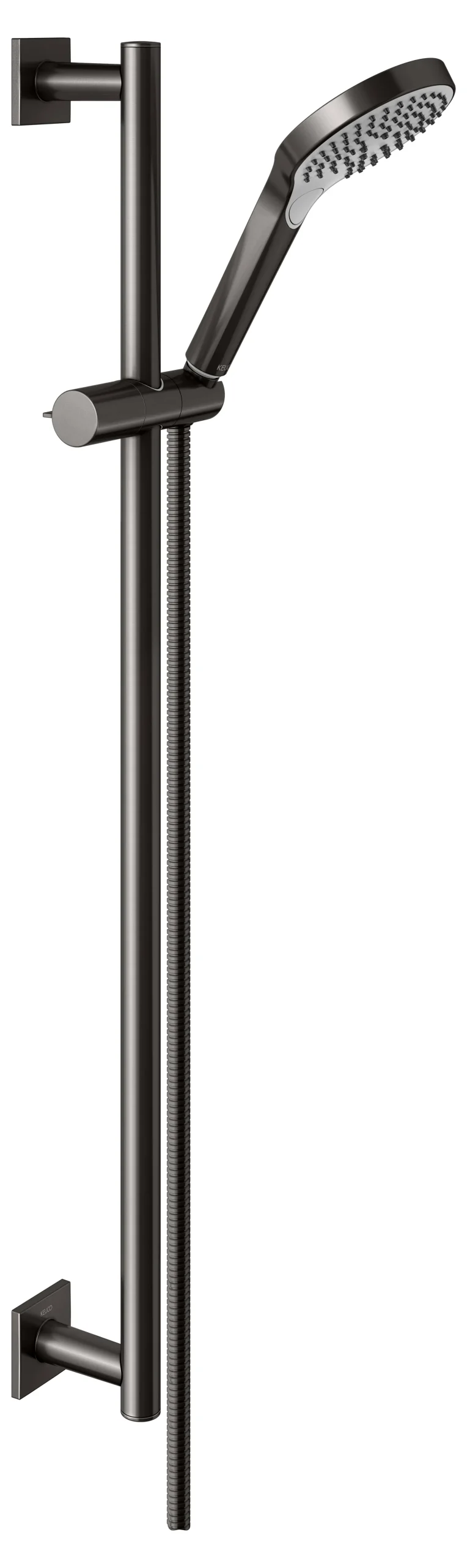 IXMO Brause-Set eckig 855 mm Titanschwarz gebürstet