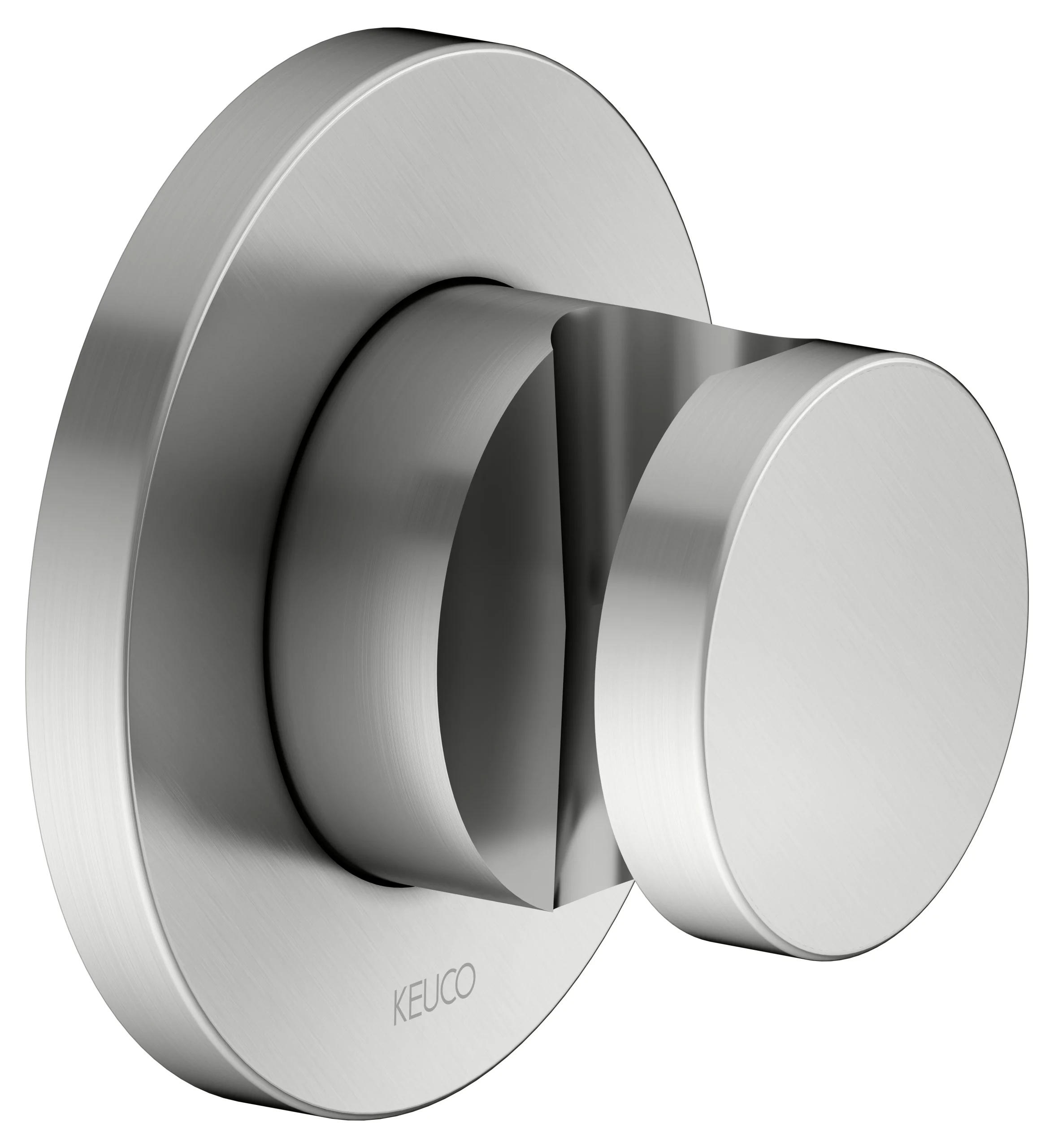 IXMO Wandbrausehalter Edelstahl-finish rund