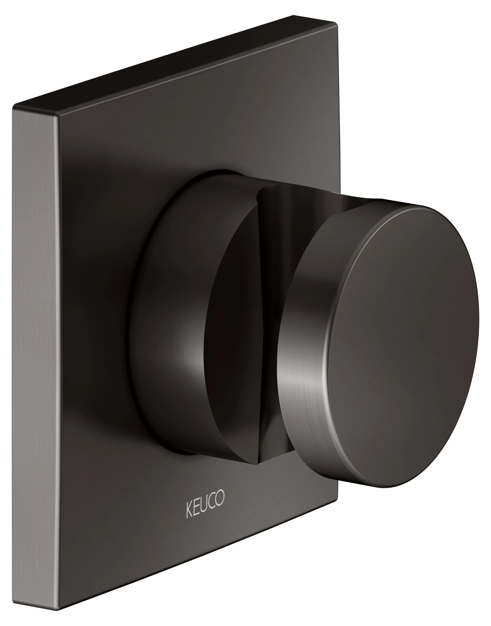 IXMO Wandbrausehalter Titanschwarz gebürstet