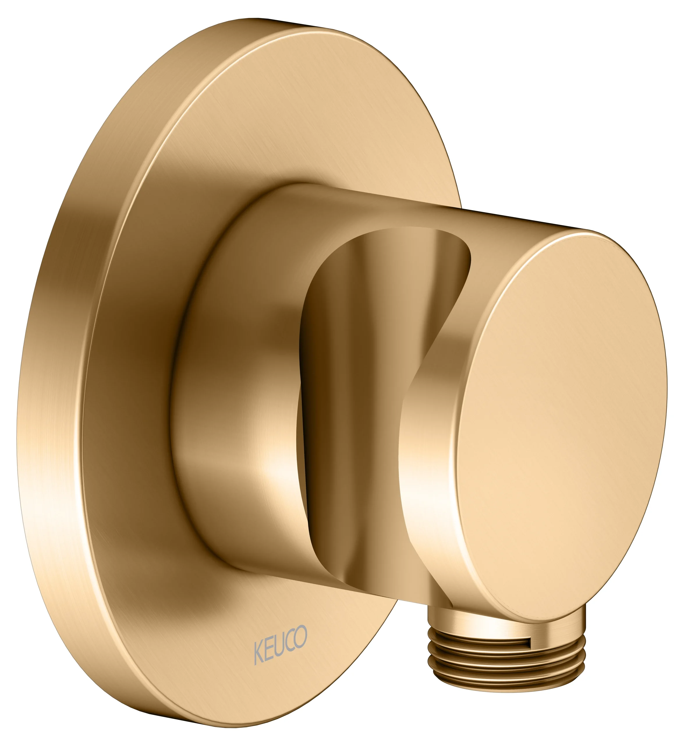 IXMO Schlauchanschluß DN15 rund Messing gebürstet