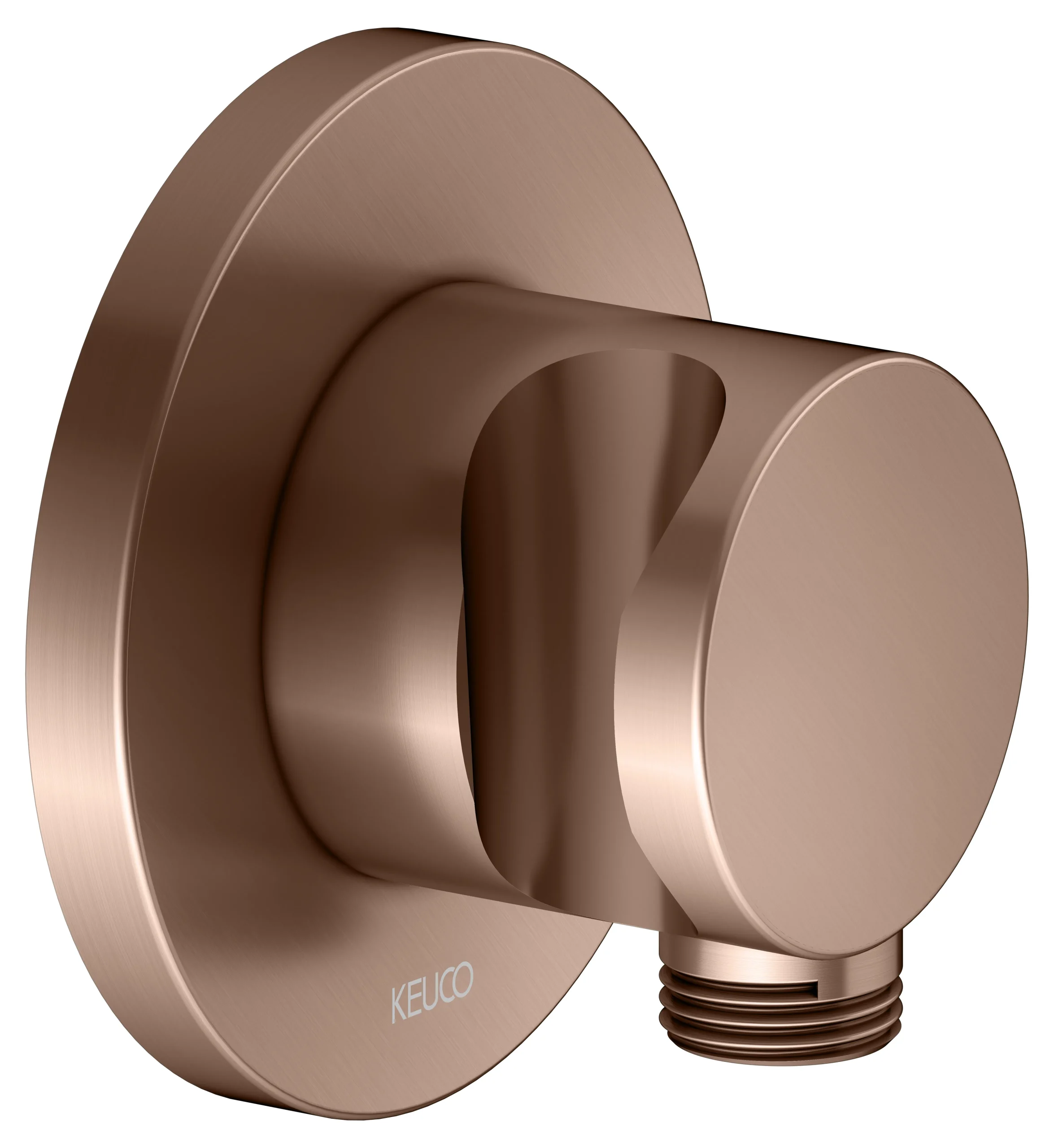 IXMO Schlauchanschluß DN15 rund Rotgold gebürstet