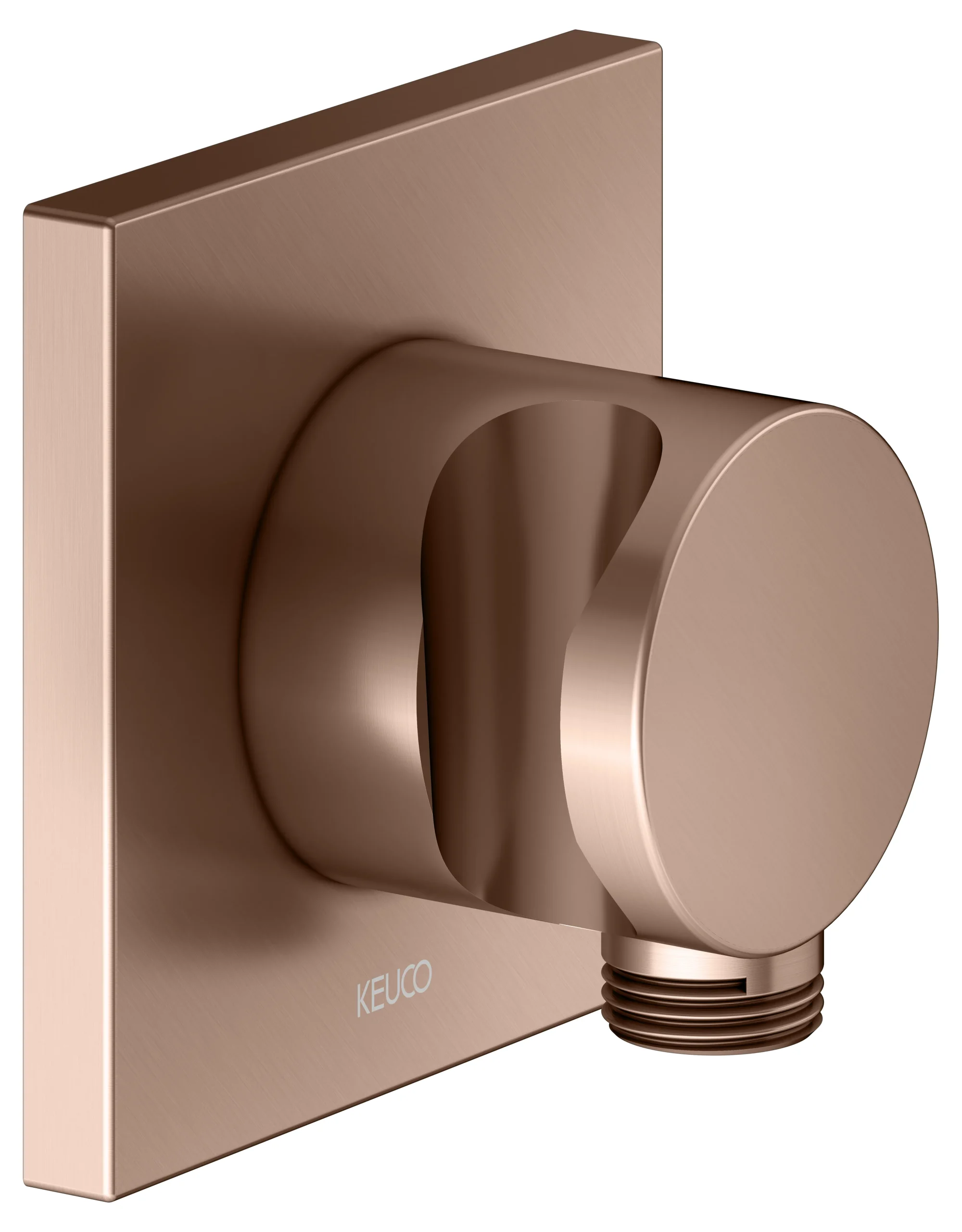 IXMO Schlauchanschluß DN15 eckig Rotgold gebürstet