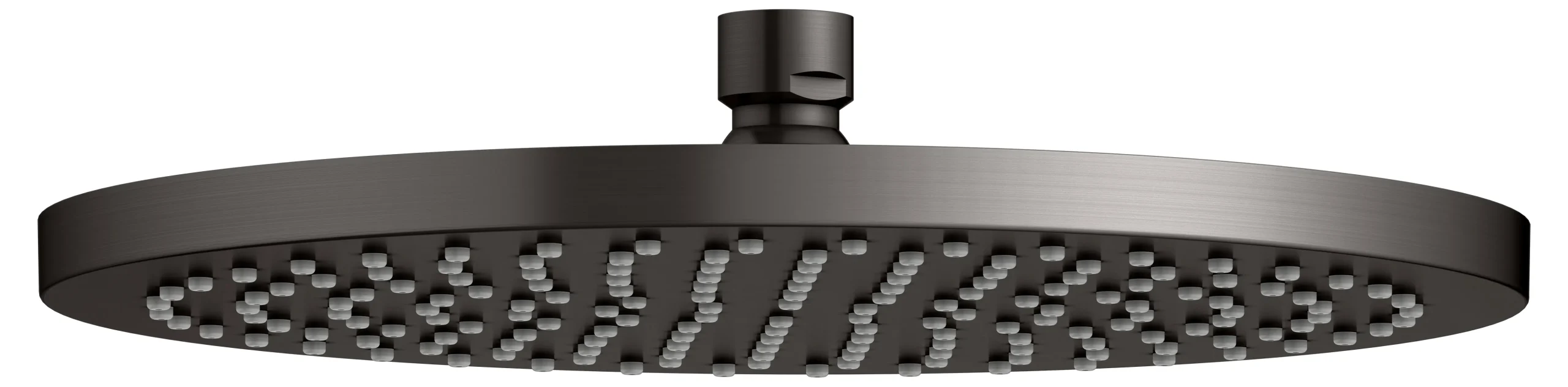 Armaturenzubehör Kopfbrause rund 250 mm Titanschwarz gebürstet