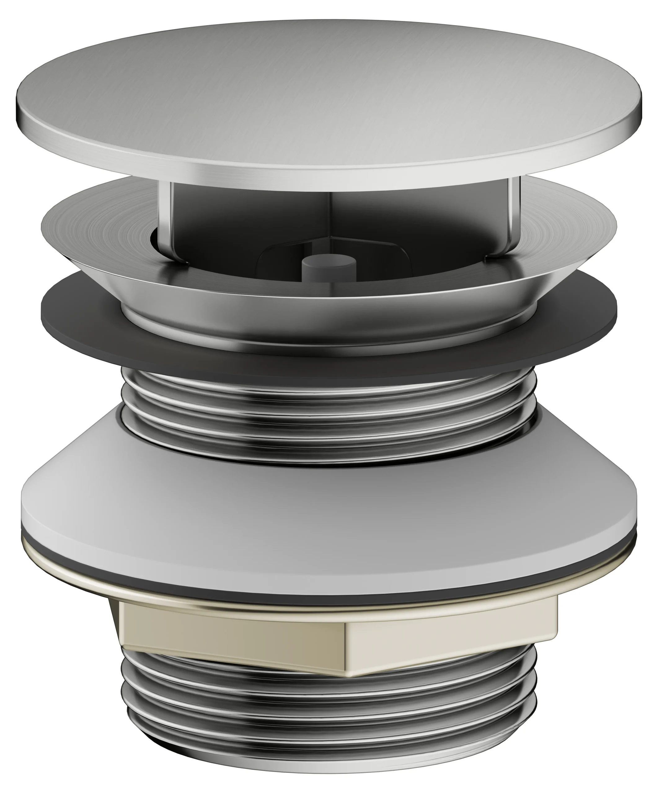 Armaturenzubehör Schaftventil G 1 1/4 Edelstahl-finish