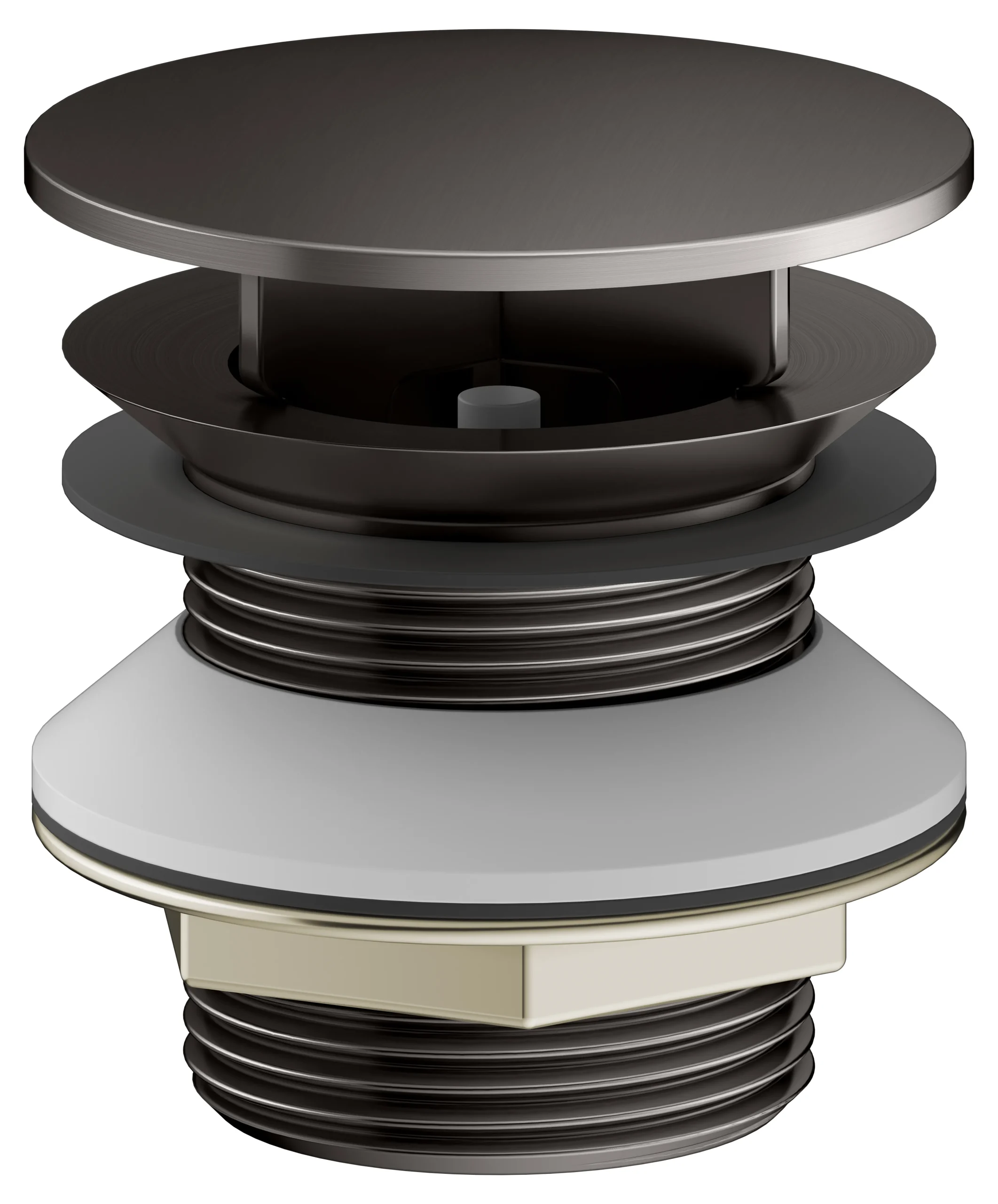 Armaturenzubehör Schaftventil G 1 1/4 Titanschwarz gebürstet