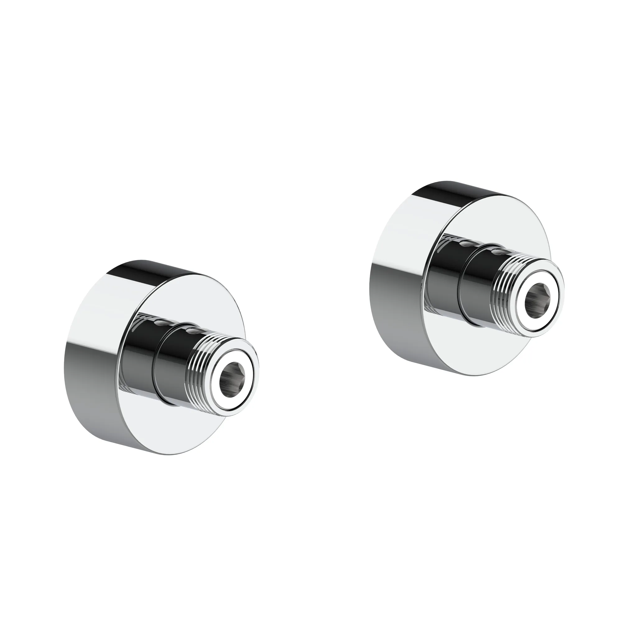 Armaturenzubehör S-Anschluss (absperrbar) mit integrierter Absperrung Durchmesser 60 mm verchromt