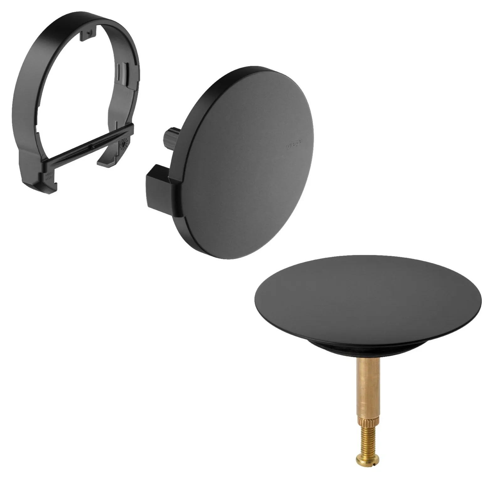 Armaturenzubehör Multiplex Ab- und Überlaufset schwarz matt