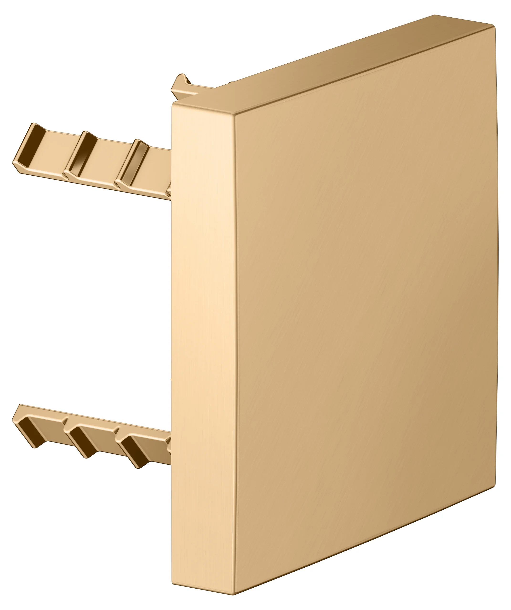 Armaturenzubehör Abdeckblende 90 x 90 mm Messing gebürstet