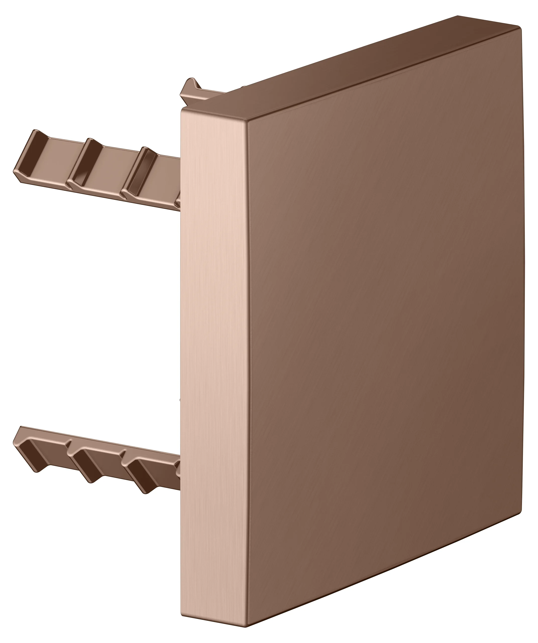 Armaturenzubehör Abdeckblende 90 x 90 mm Rotgold gebürstet