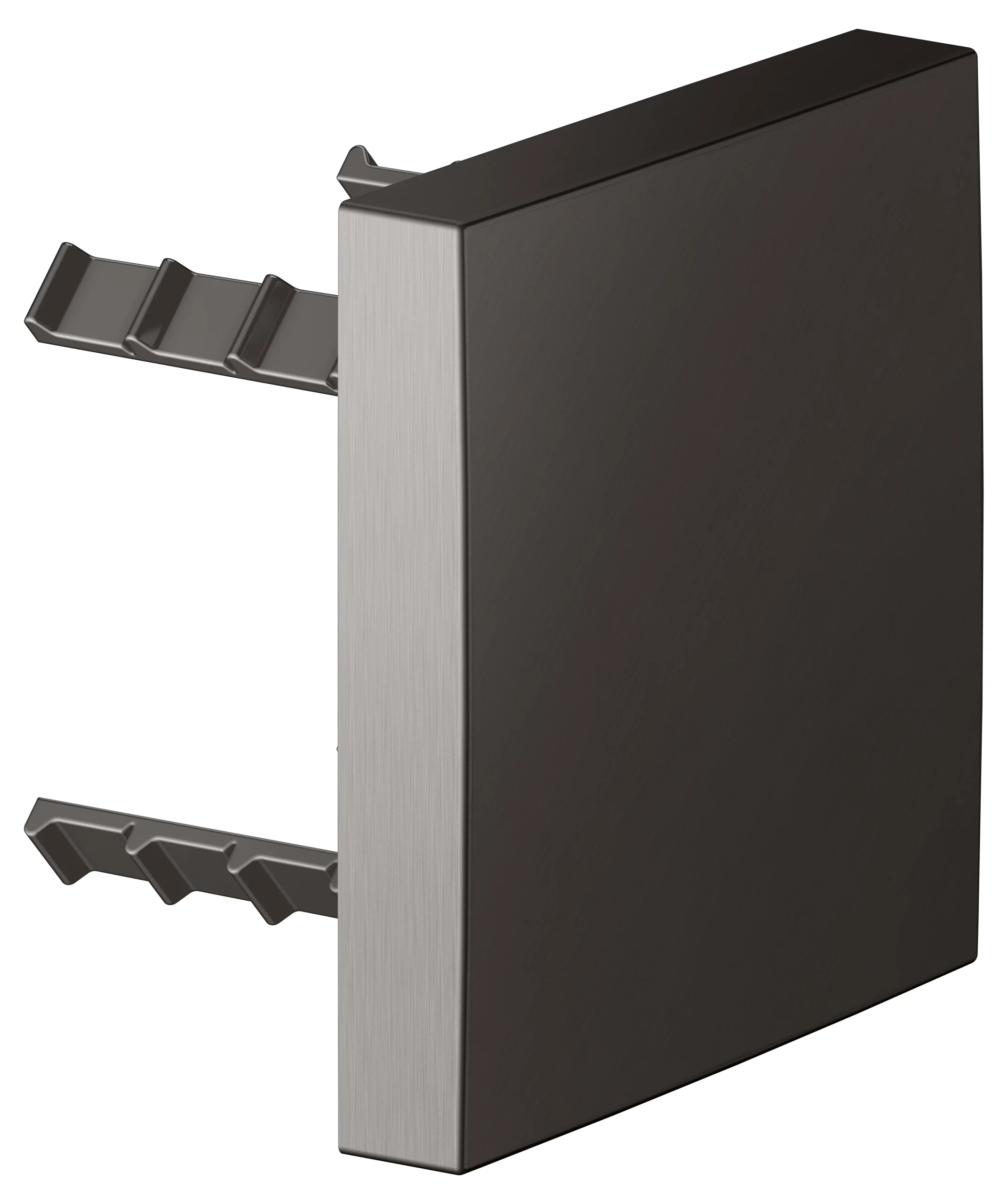 Brausen und Brausezubehör Abdeckblende 90 x 90 mm Titanschwarz gebürstet