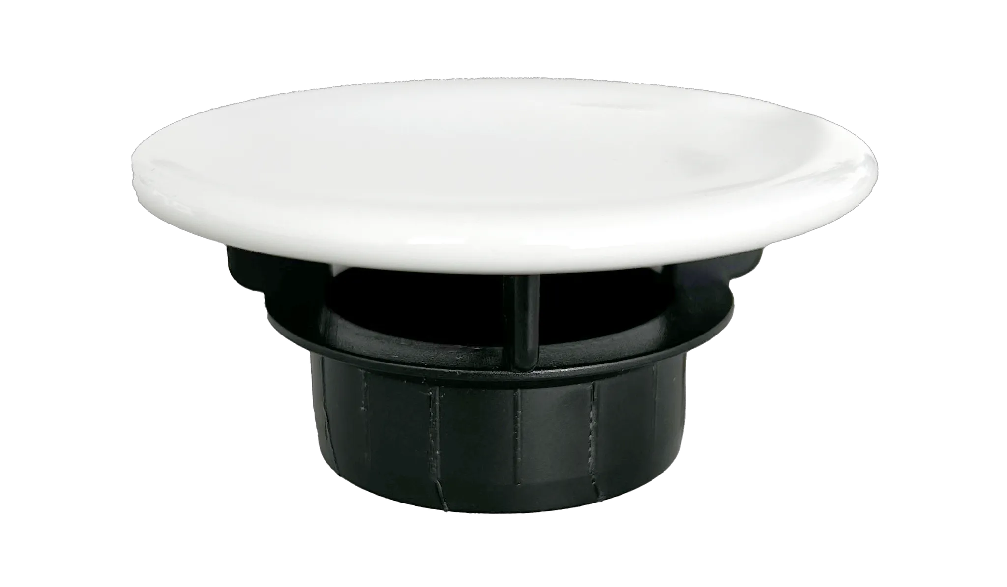 Armaturenzubehör Emaille-Ventilabdeckung für Ab-und Überlaufsystem Clou weiß