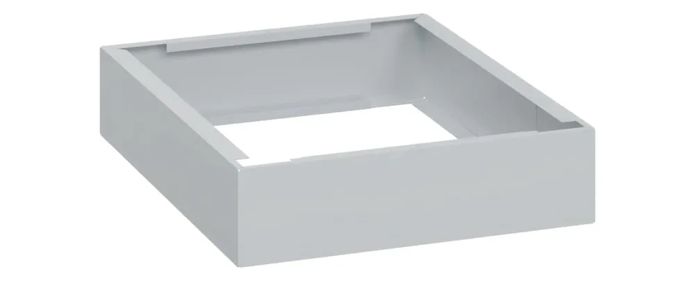 Unterbauten mit Sockel für C+P Spinde Classic PLUS | HxBxT 10x50x50cm | Stahl | Lichtgrau