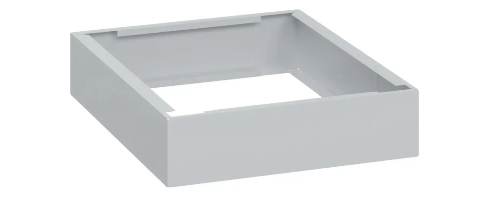Unterbauten mit Sockel für C+P Spinde Classic PLUS | HxBxT 10x90x50cm | Kunststoff | Lichtgrau
