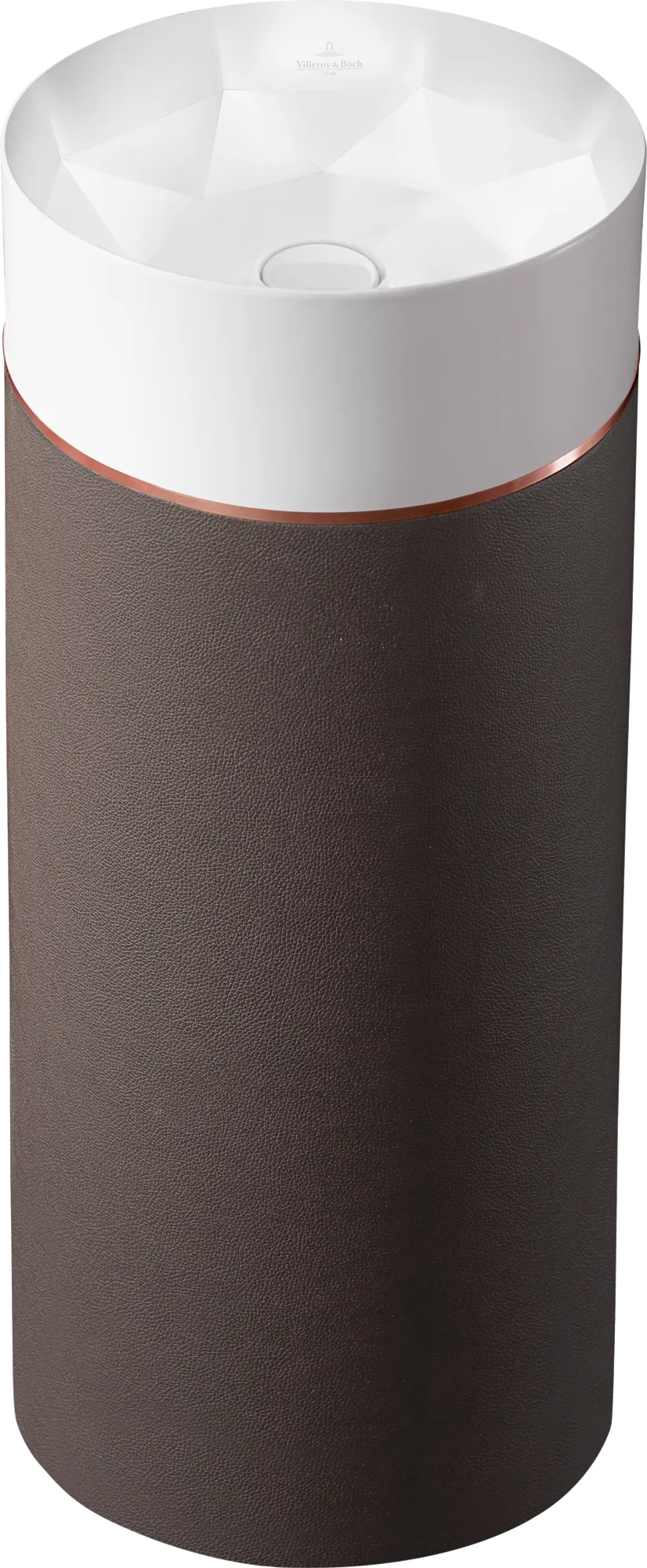 Villeroy & Boch Waschtischschale aus TitanCeram „Octagon“ ⌀ 400 mm in Mocha Leather