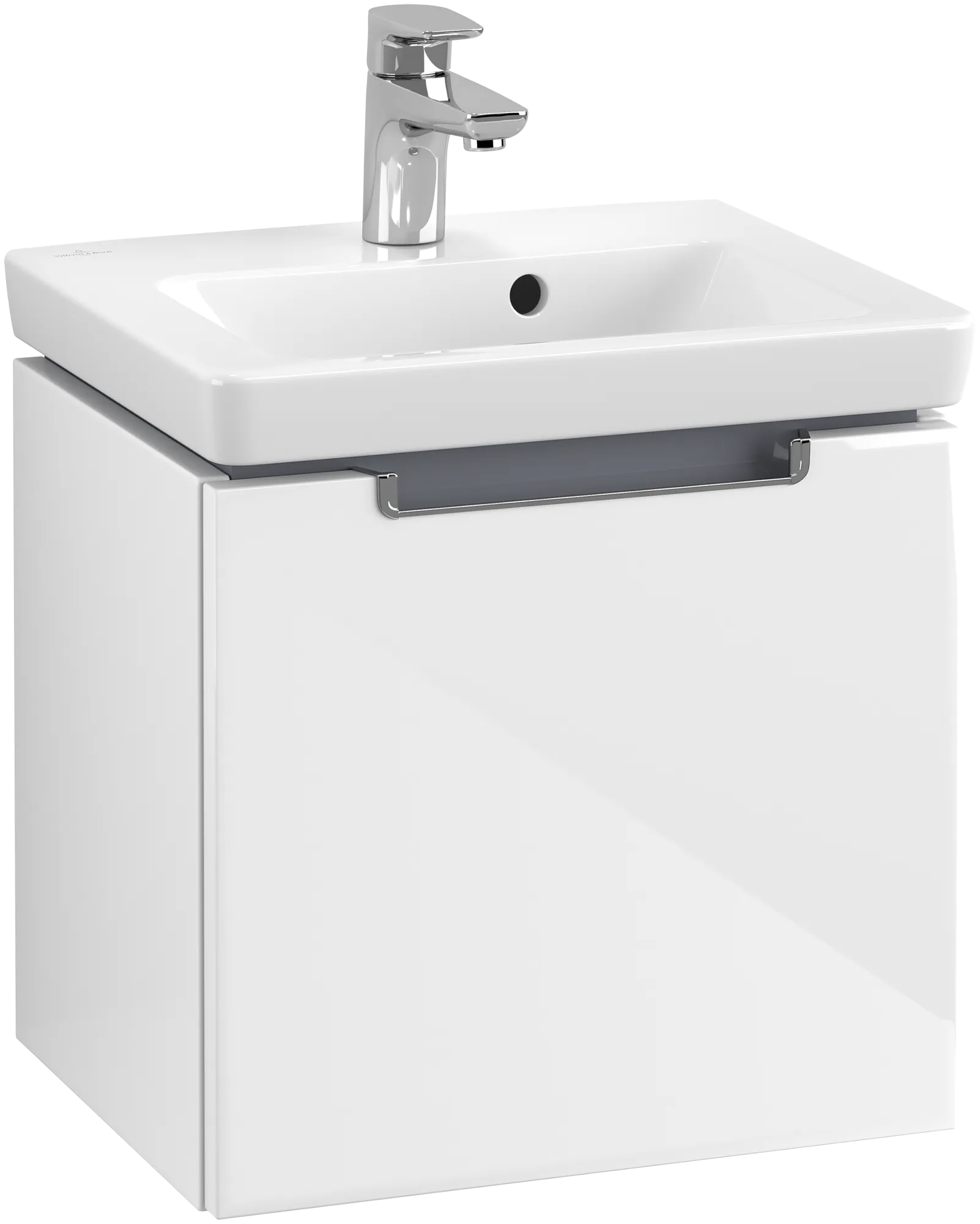 Villeroy & Boch Waschtischunterschrank „Subway 2.0“ 440 × 420 × 352 mm Glossy White, für Becken mittig, ohne Beleuchtung
