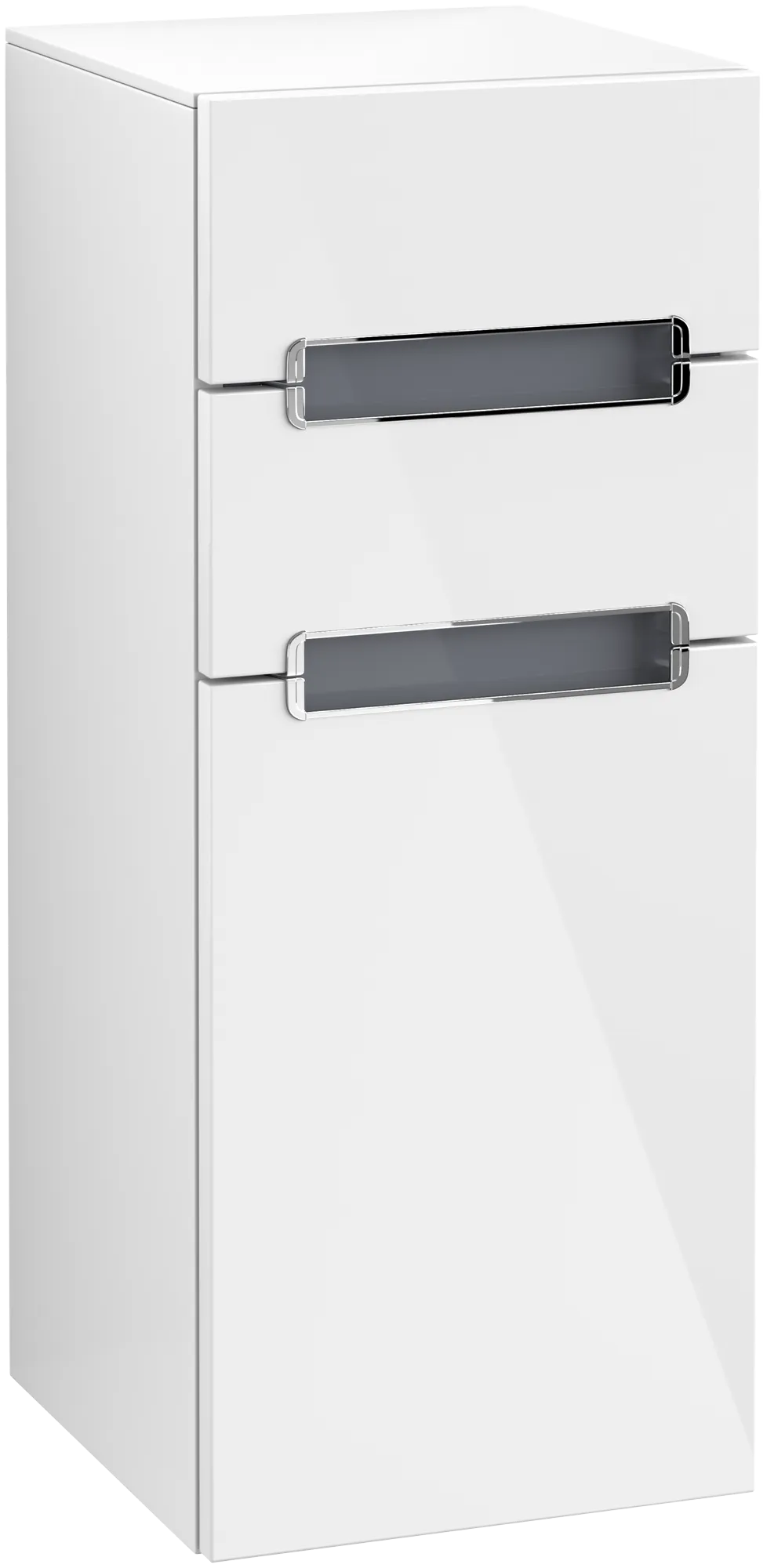 Villeroy & Boch Seitenschrank „Subway 2.0“ 35,6 × 85,7 × 37 × 37 cm Glossy White, Anschlag links, ohne Beleuchtung