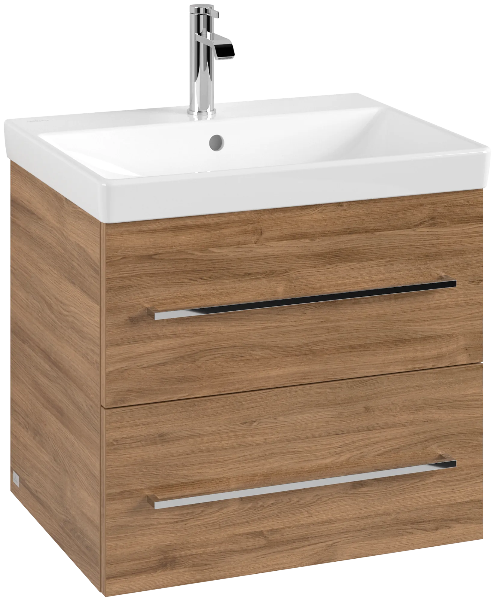 Villeroy & Boch Waschtischunterschrank „Avento“ für Schrankwaschtisch 580 × 514 × 452 mm Kansas Oak, Soft Closing